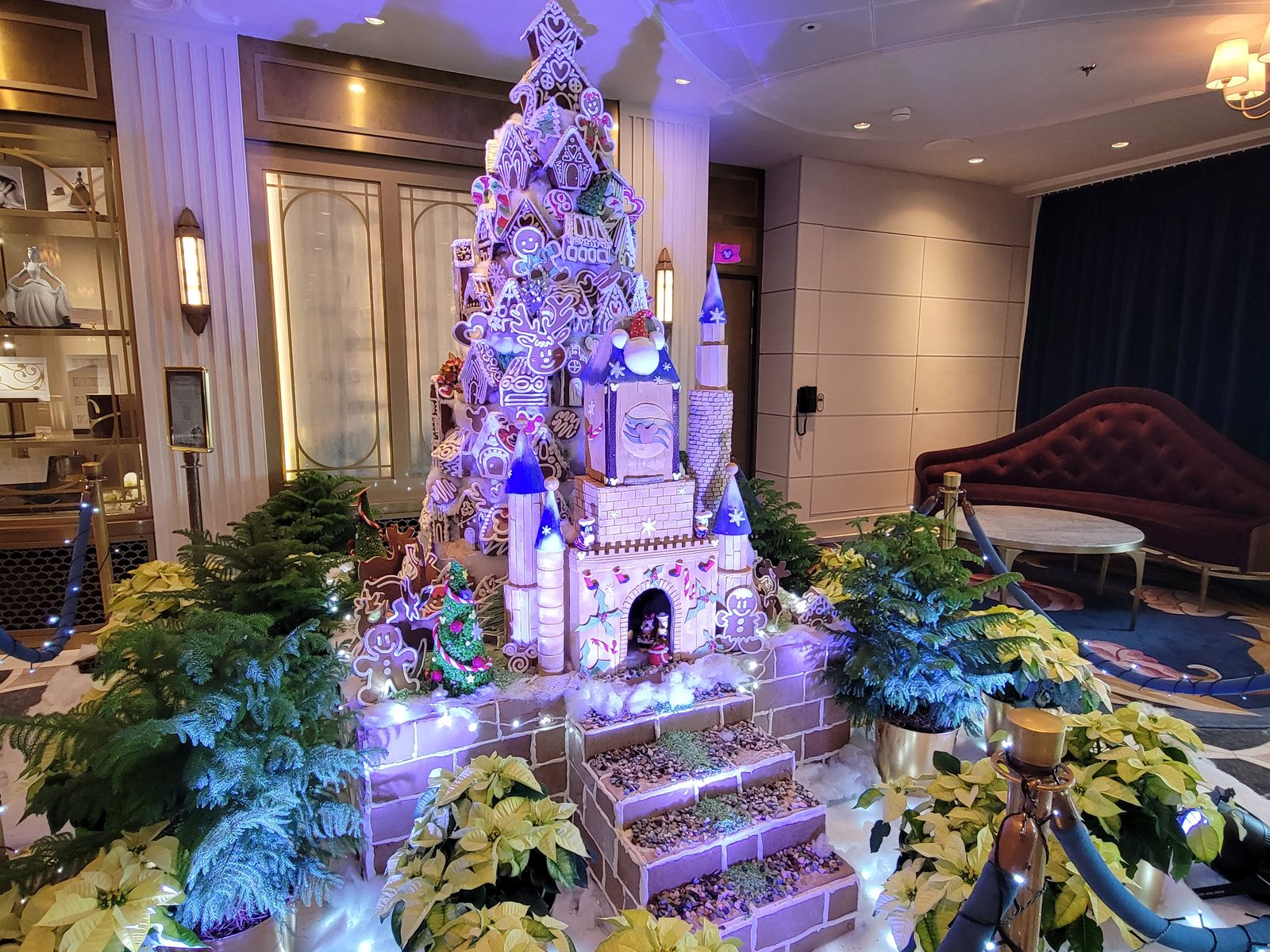 The gingerbread castle in the Grand Hall