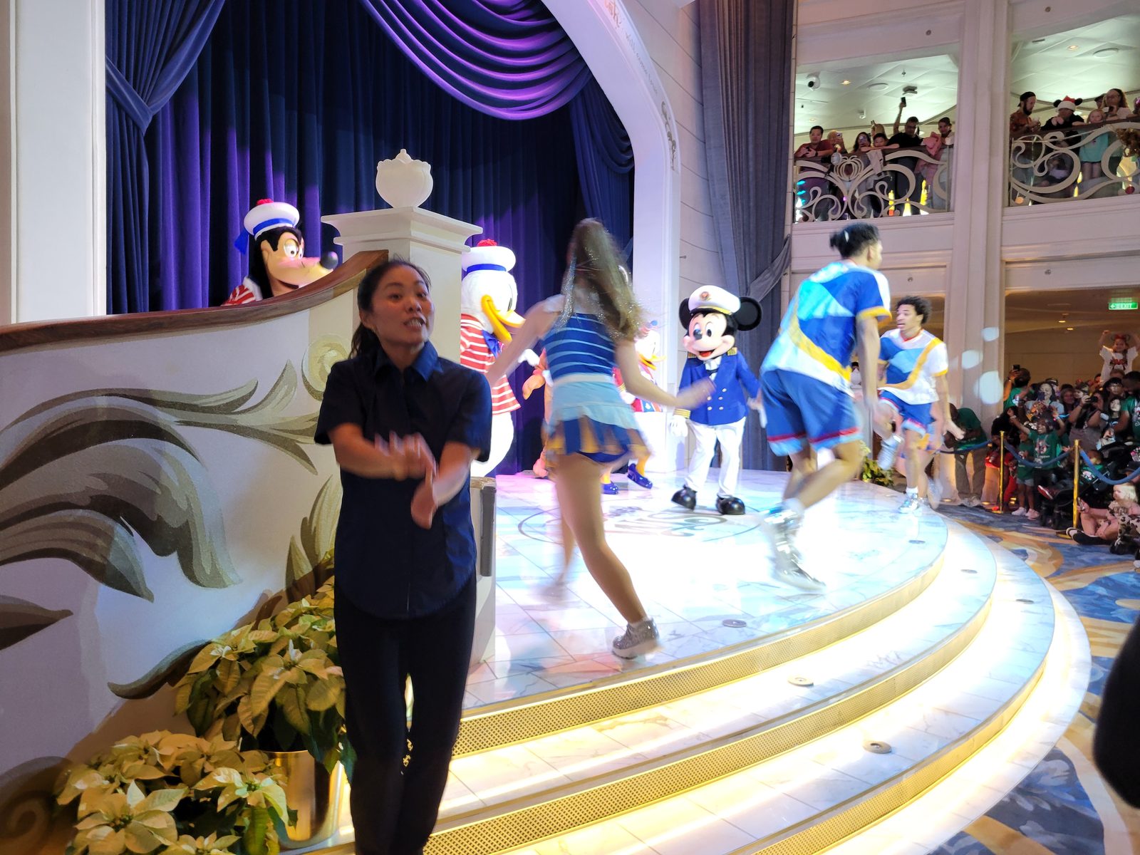 Sail-away party moved indoors for weather