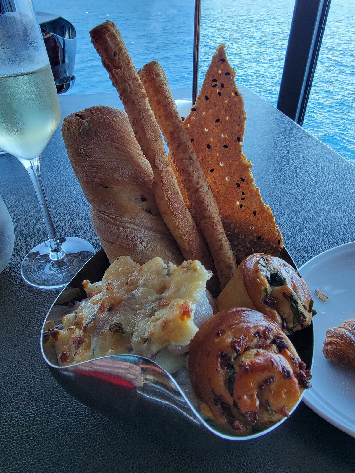 Bread basket at Palo brunch on the Wish