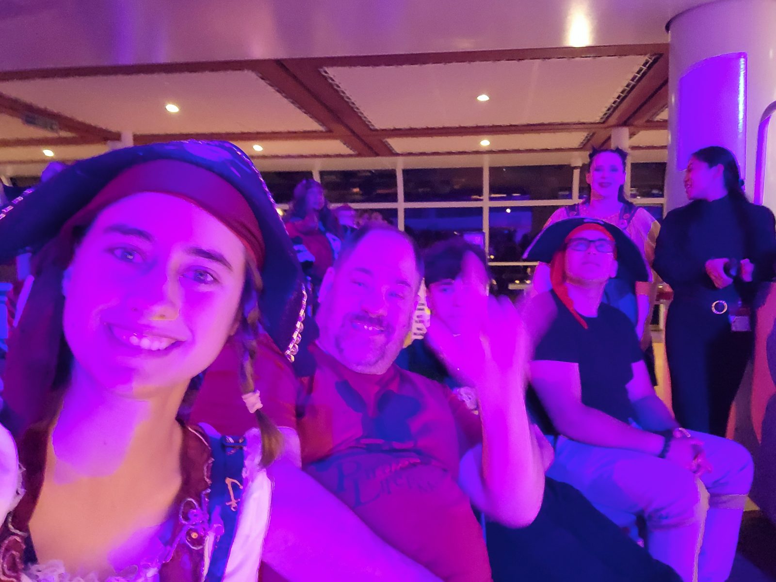 Lisa, Michael and Thomas at Pirate Night