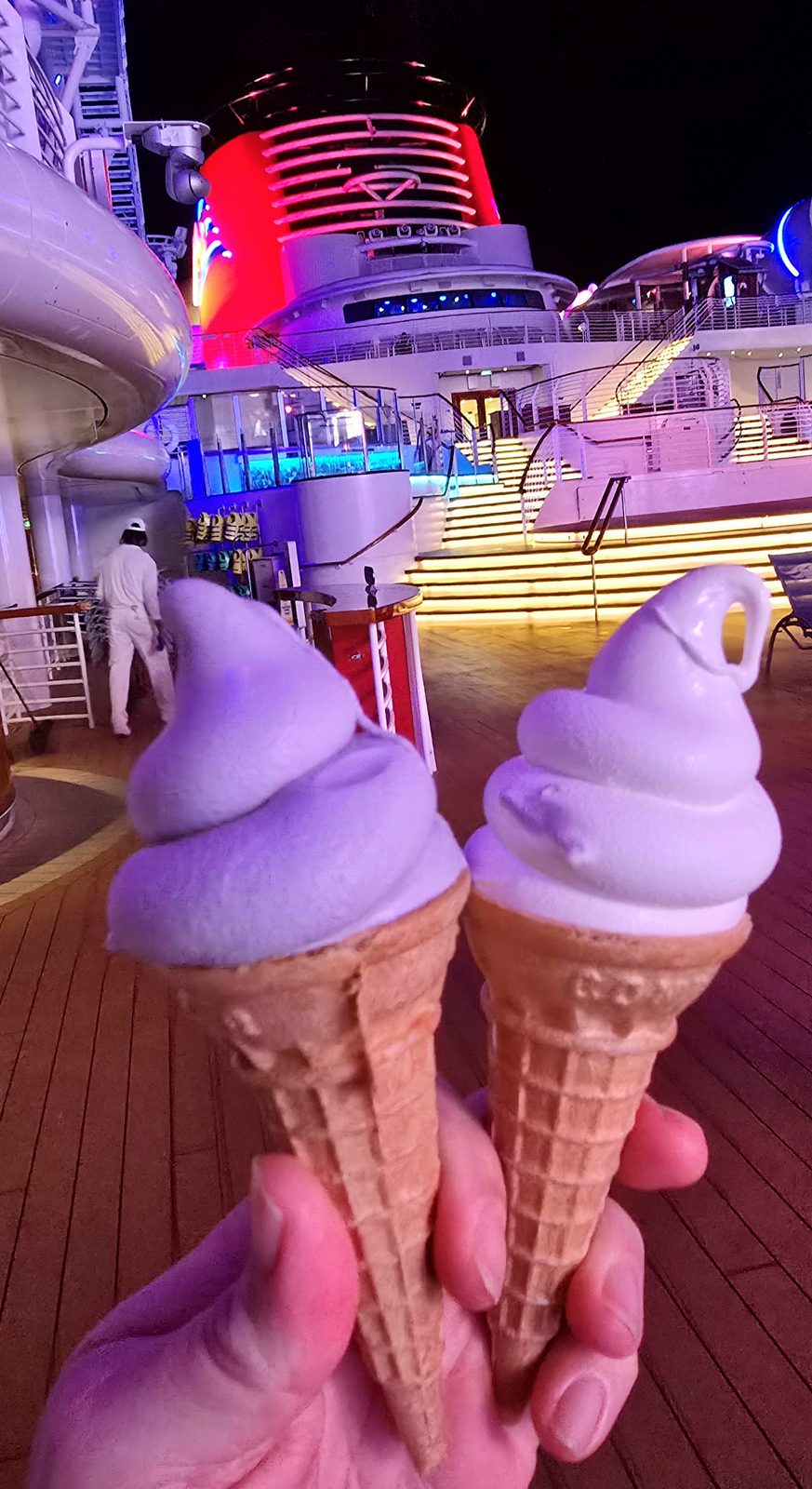 Ice cream cones to cap off the night