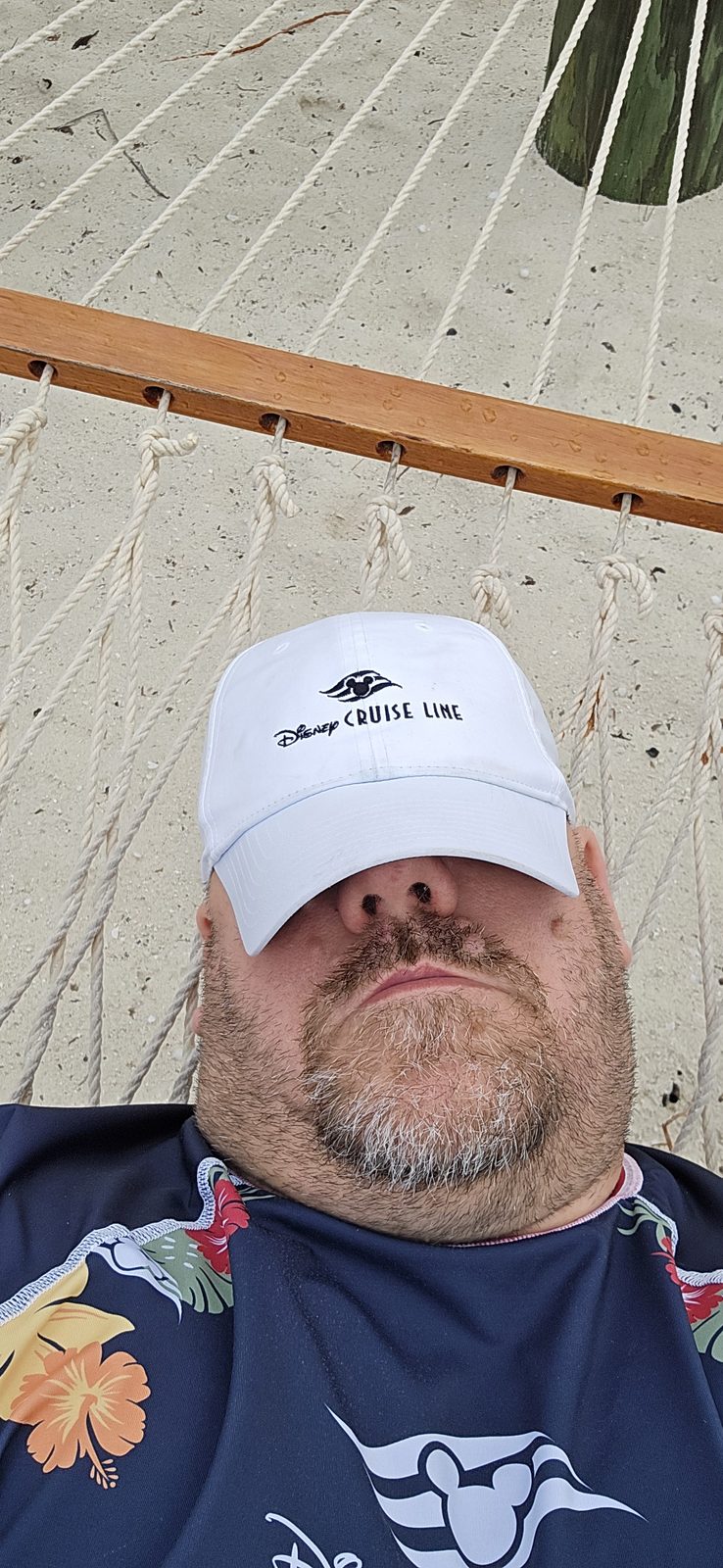Me in a hammock at Castaway Cay
