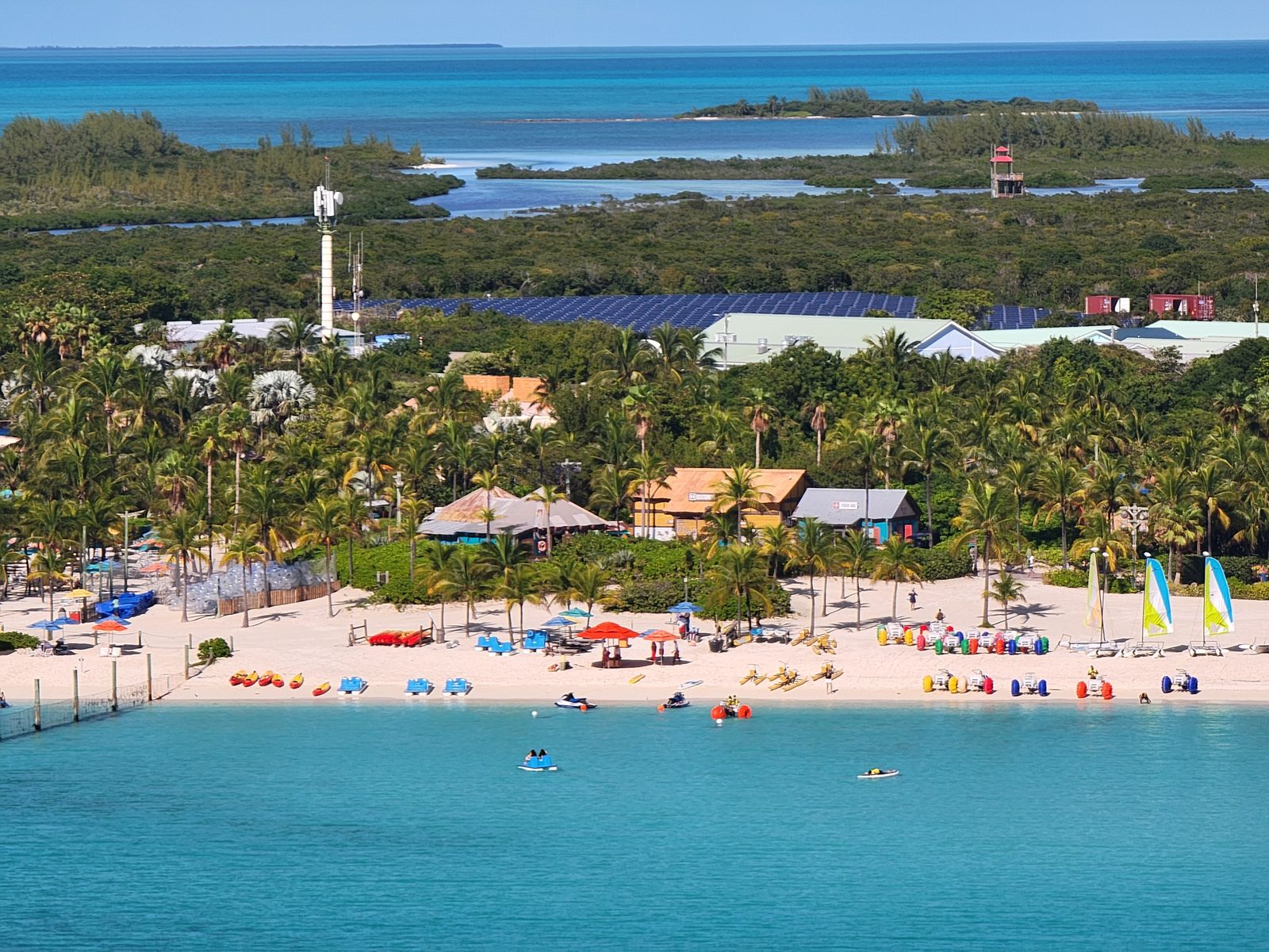 Castaway Cay from high on the ship