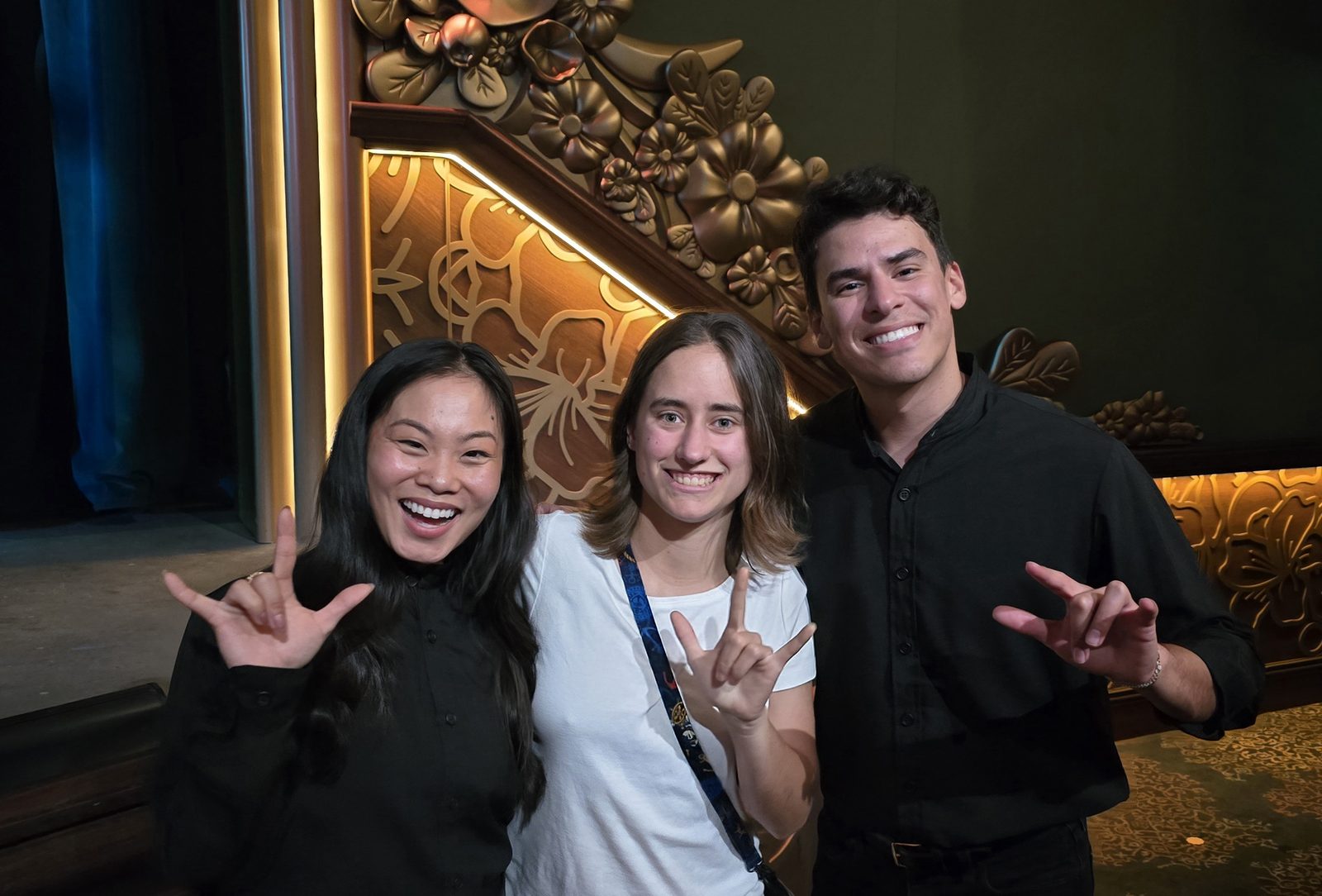 Lisa with interpreters Olivia and Abdiel