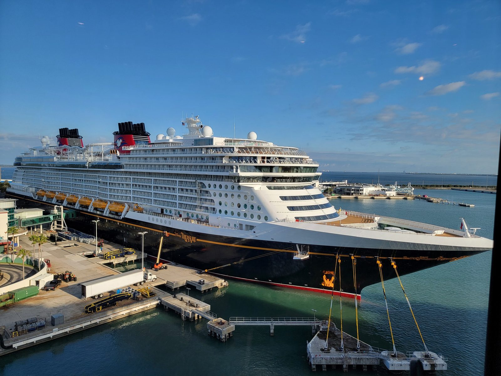 The Wish at dock in Port Canaveral