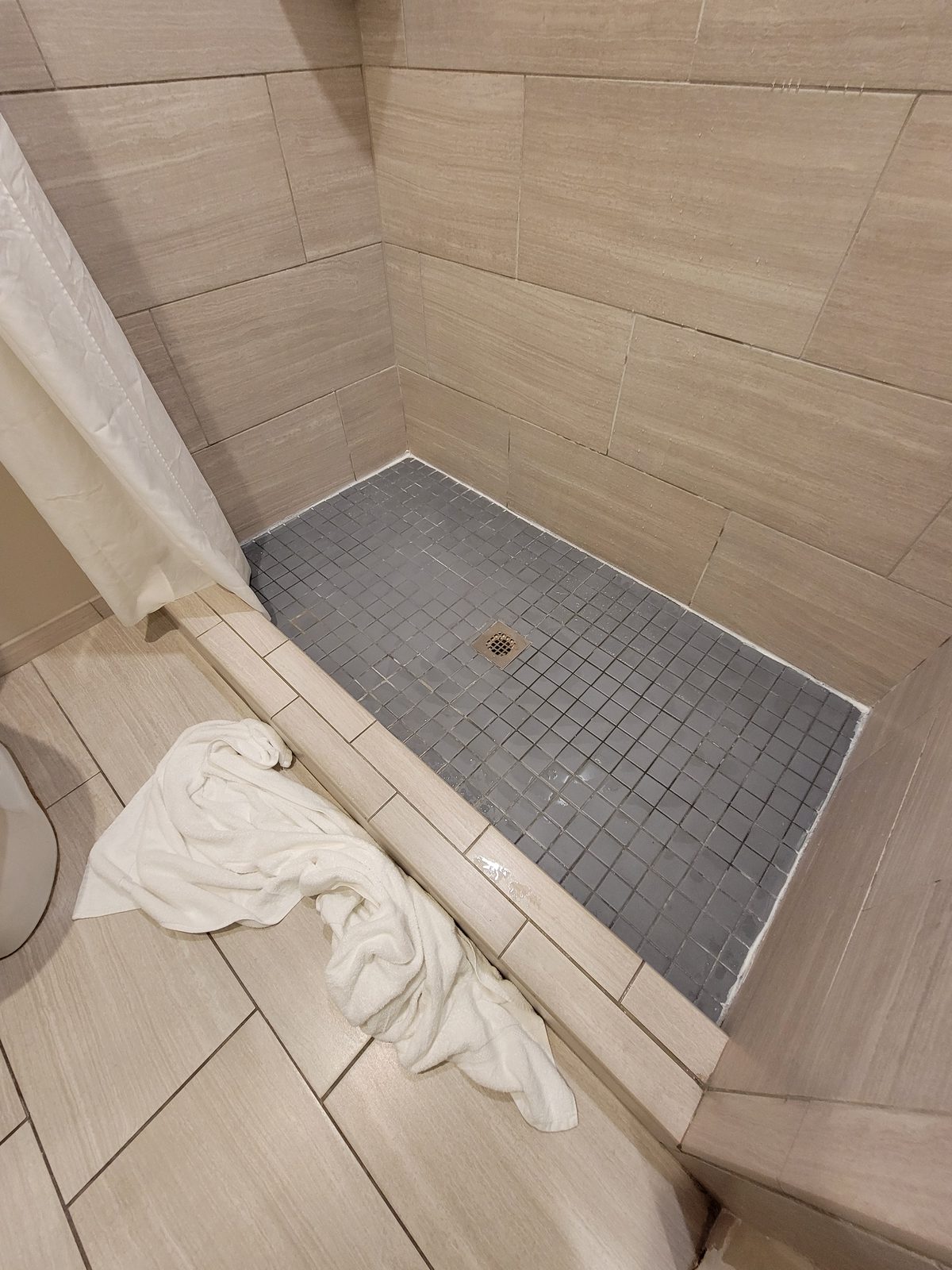 The shower in our Radisson suite