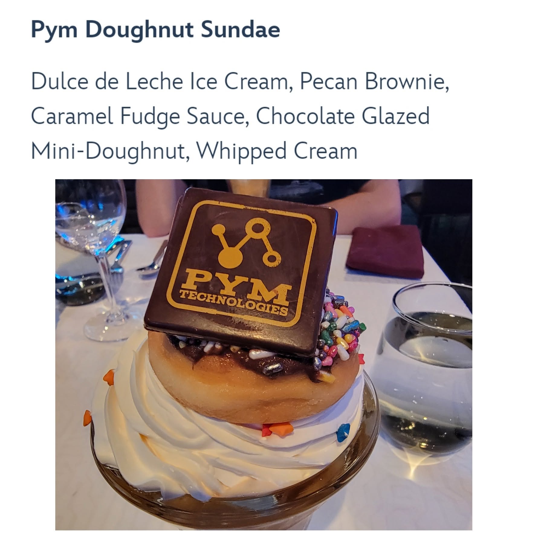 The Pym Doughnut Sundae at Worlds of Marvel