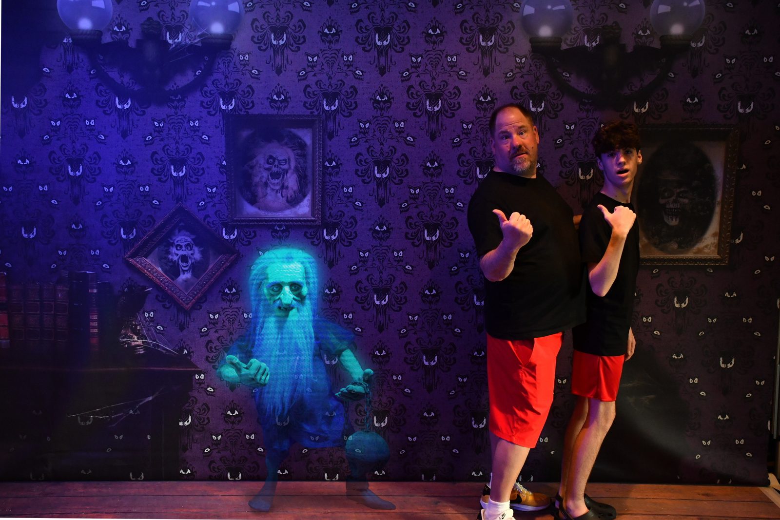 Thomas and Michael at Haunted Mansion