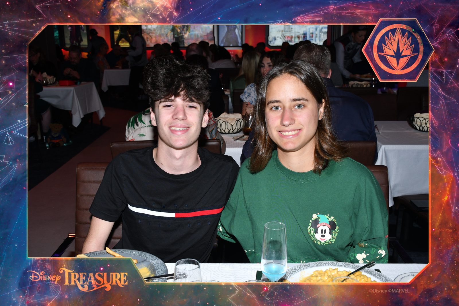 Thomas and Lisa at dinner on Christmas