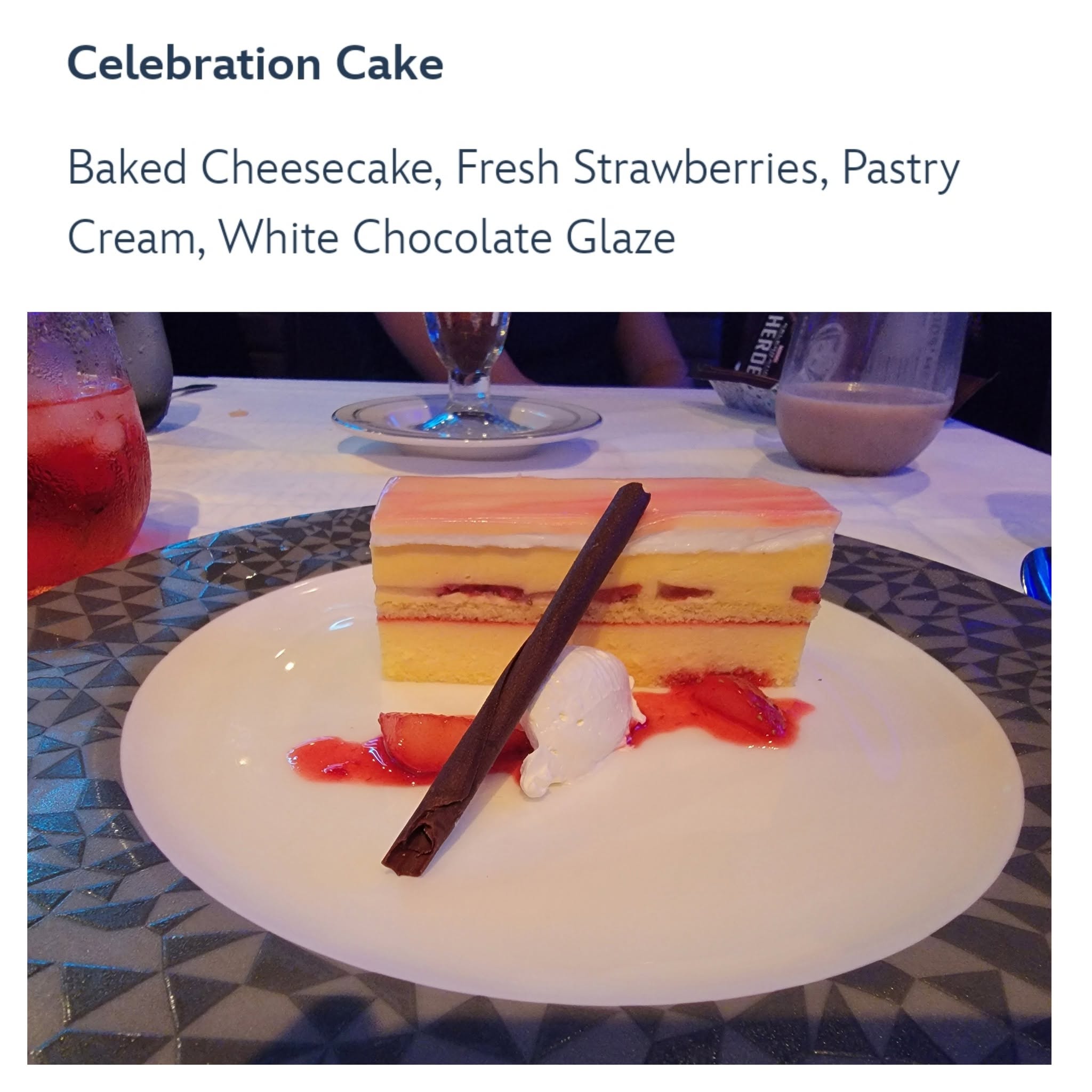 Celebration cake at Worlds of Marvel