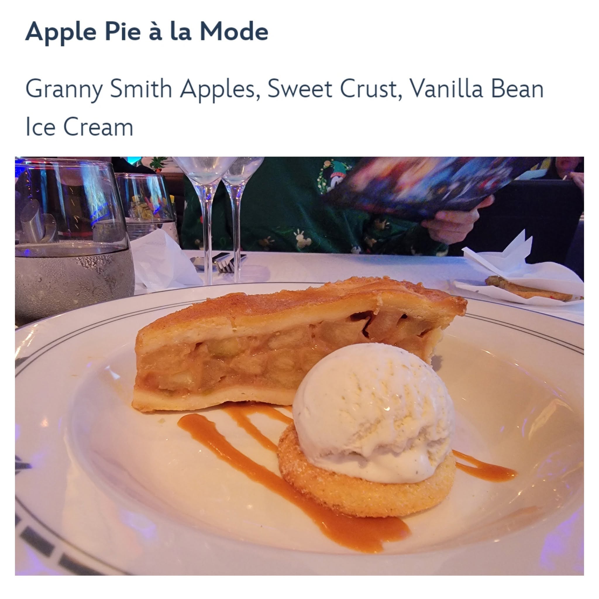 Apple pie a la mode at Worlds of Marvel