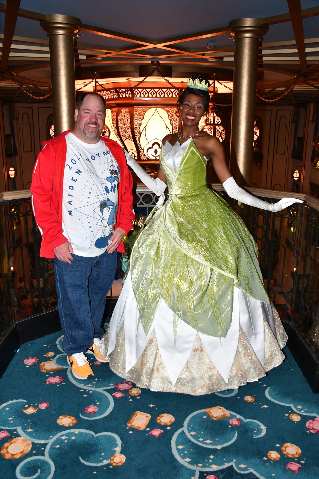 Meeting Tiana in the atrium