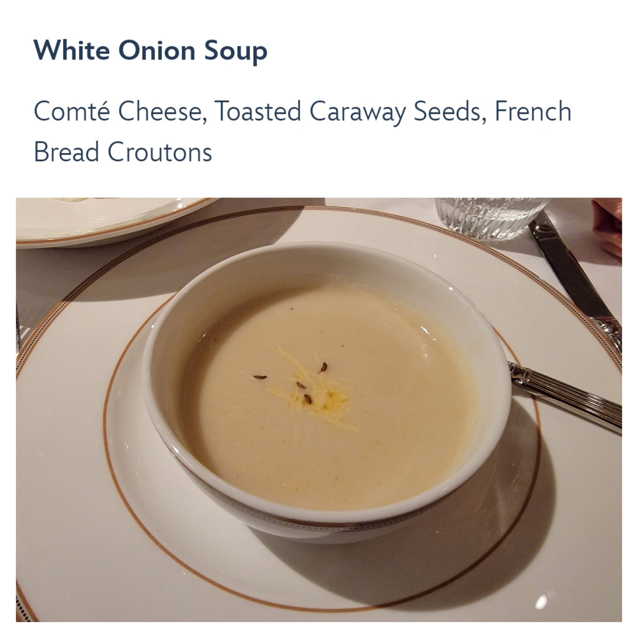White onion soup at 1923