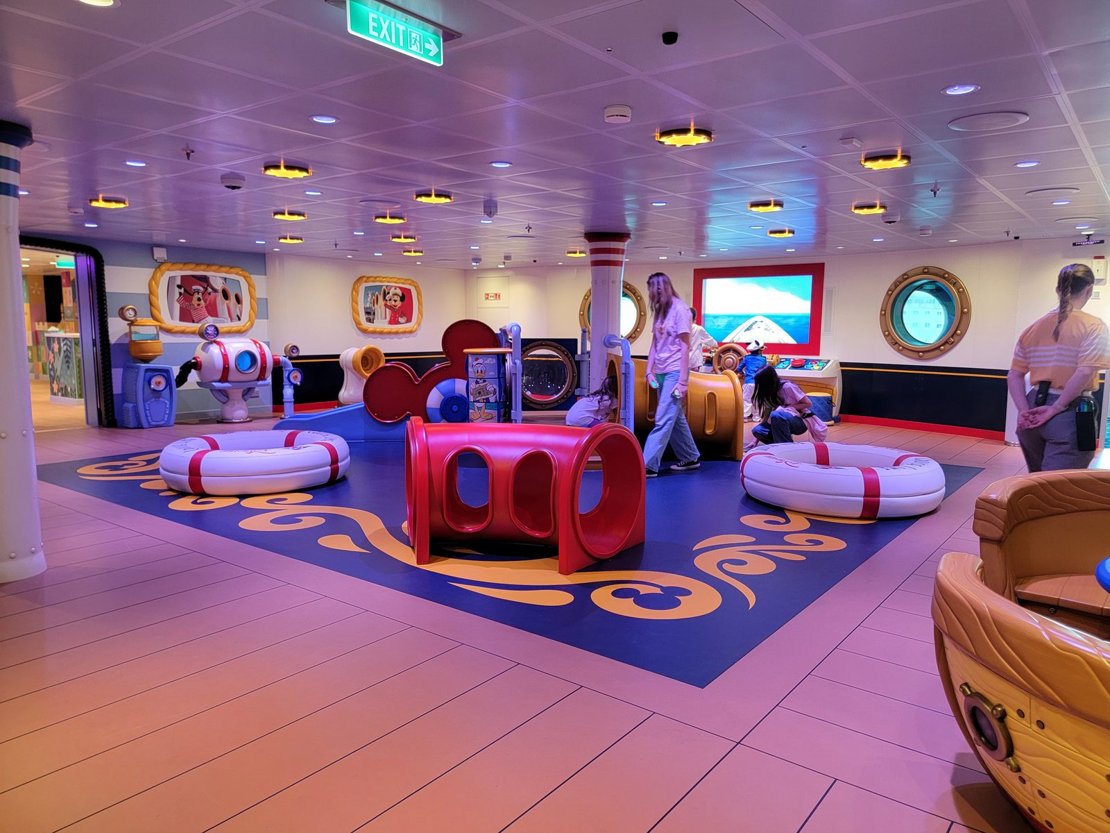 The Captain's Deck play area on the Treasure