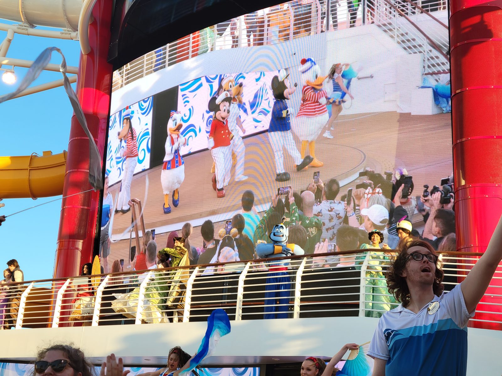 The Let's Set Sail deck party kicks off on deck