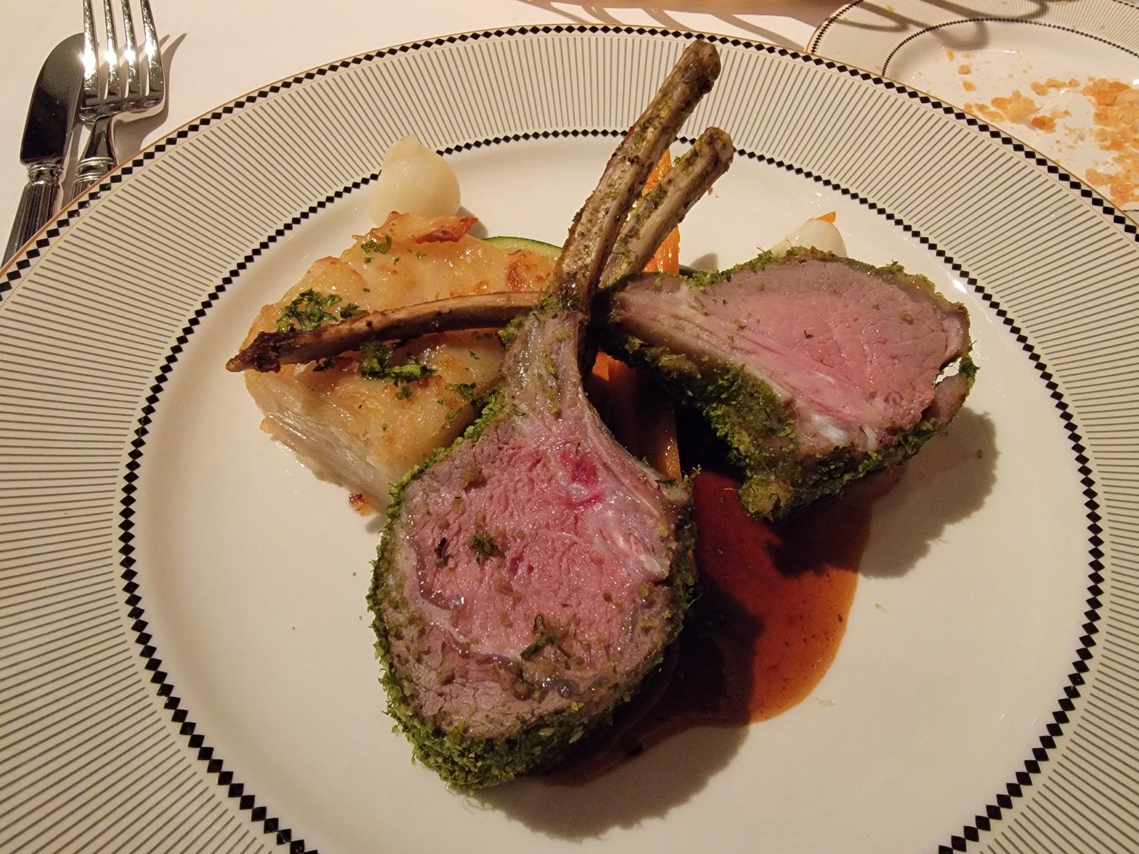Rack of lamb for Pirate Night dinner