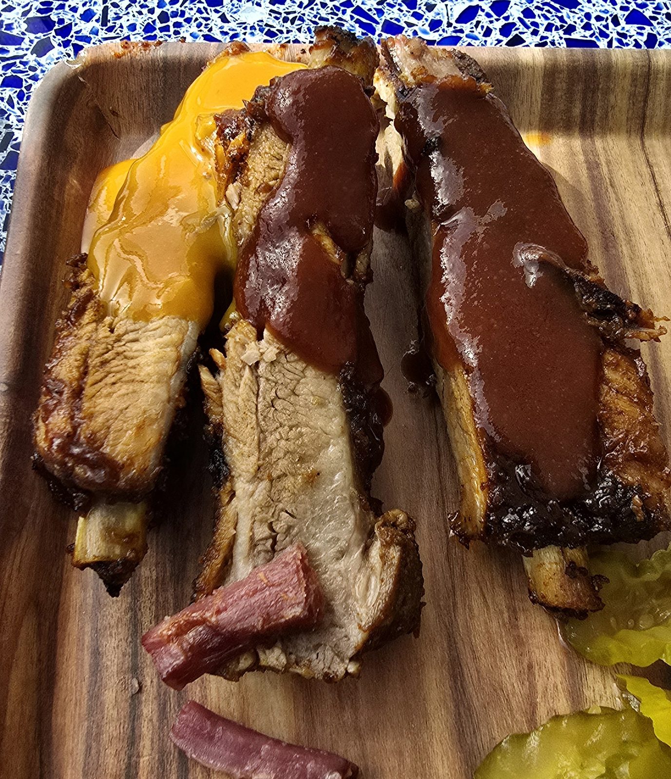 Ribs for lunch at Tortola