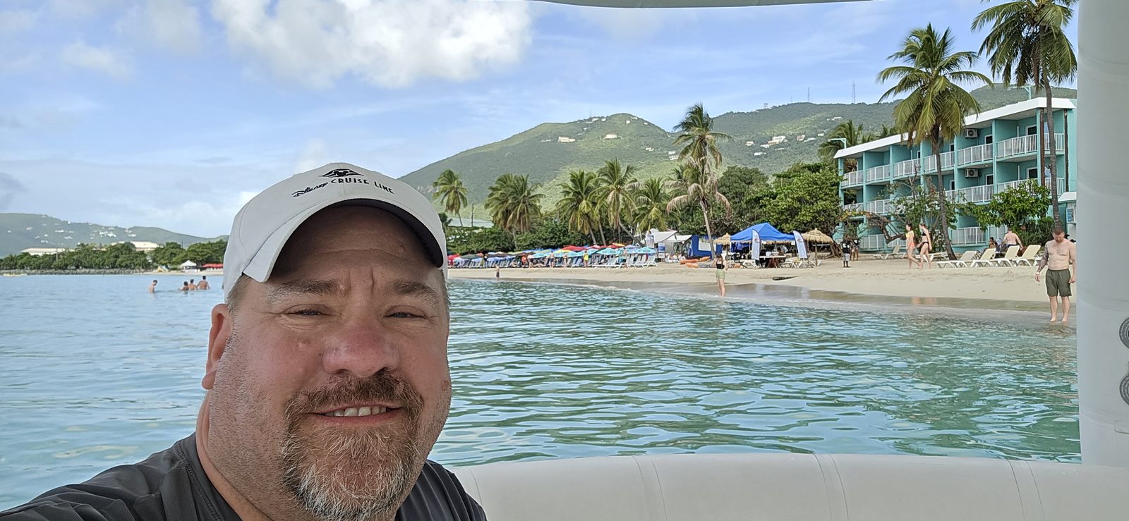 Me at Emerald Beach Resort, St. Thomas