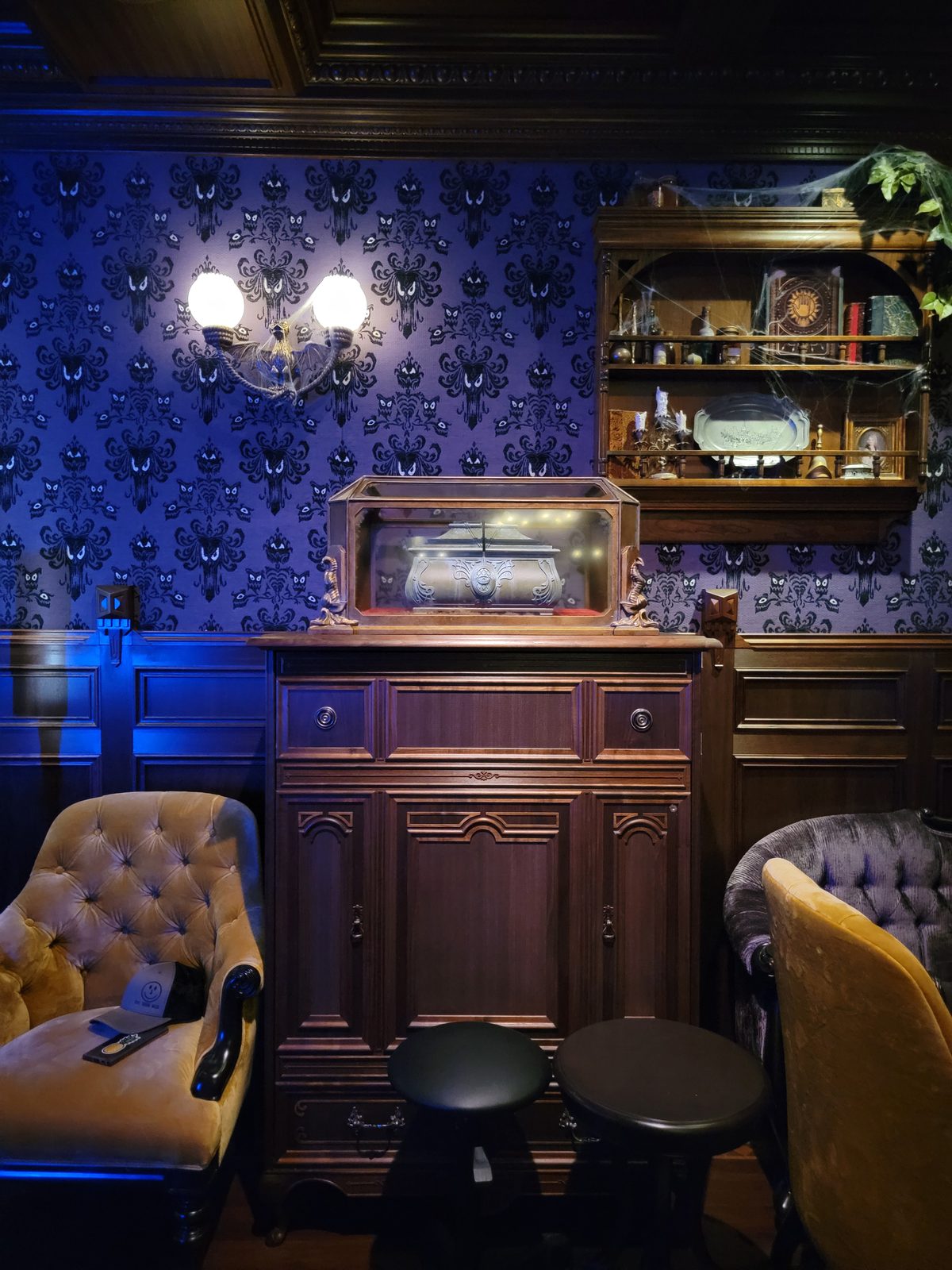 Inside the Haunted Mansion Parlor