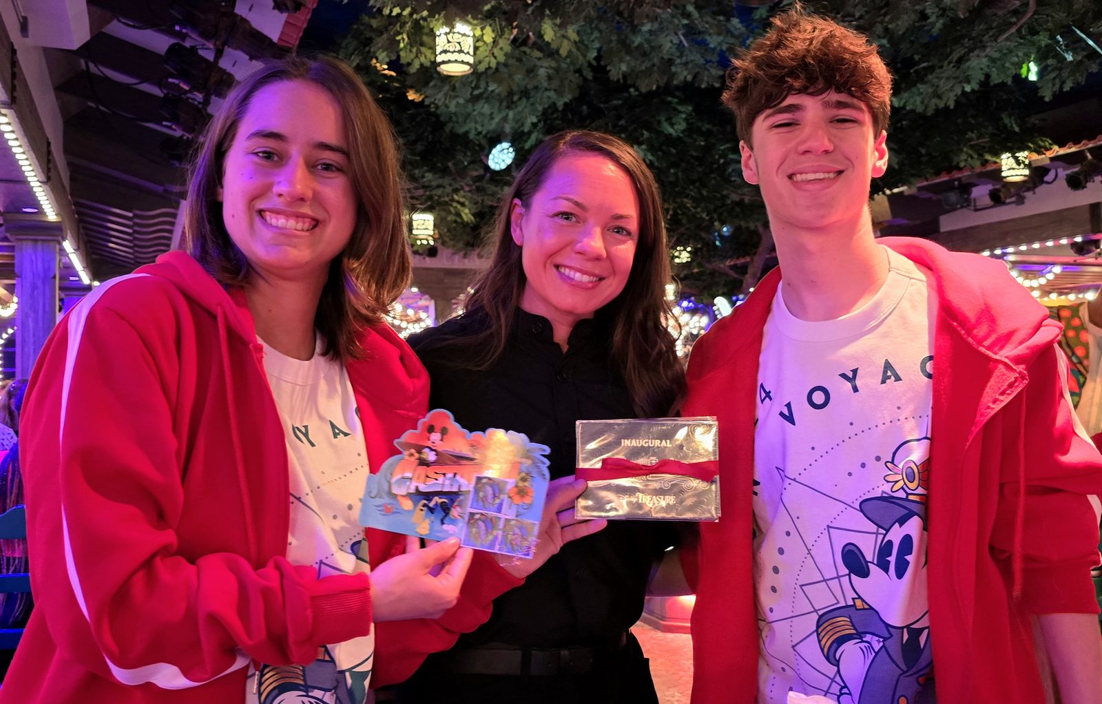 Lisa and Thomas with Voyage gifts