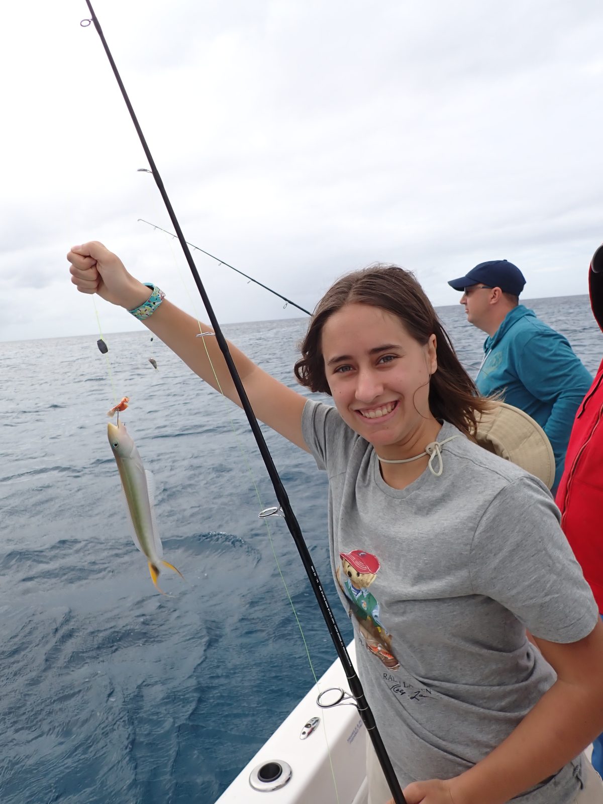 Lisa reels in a catch