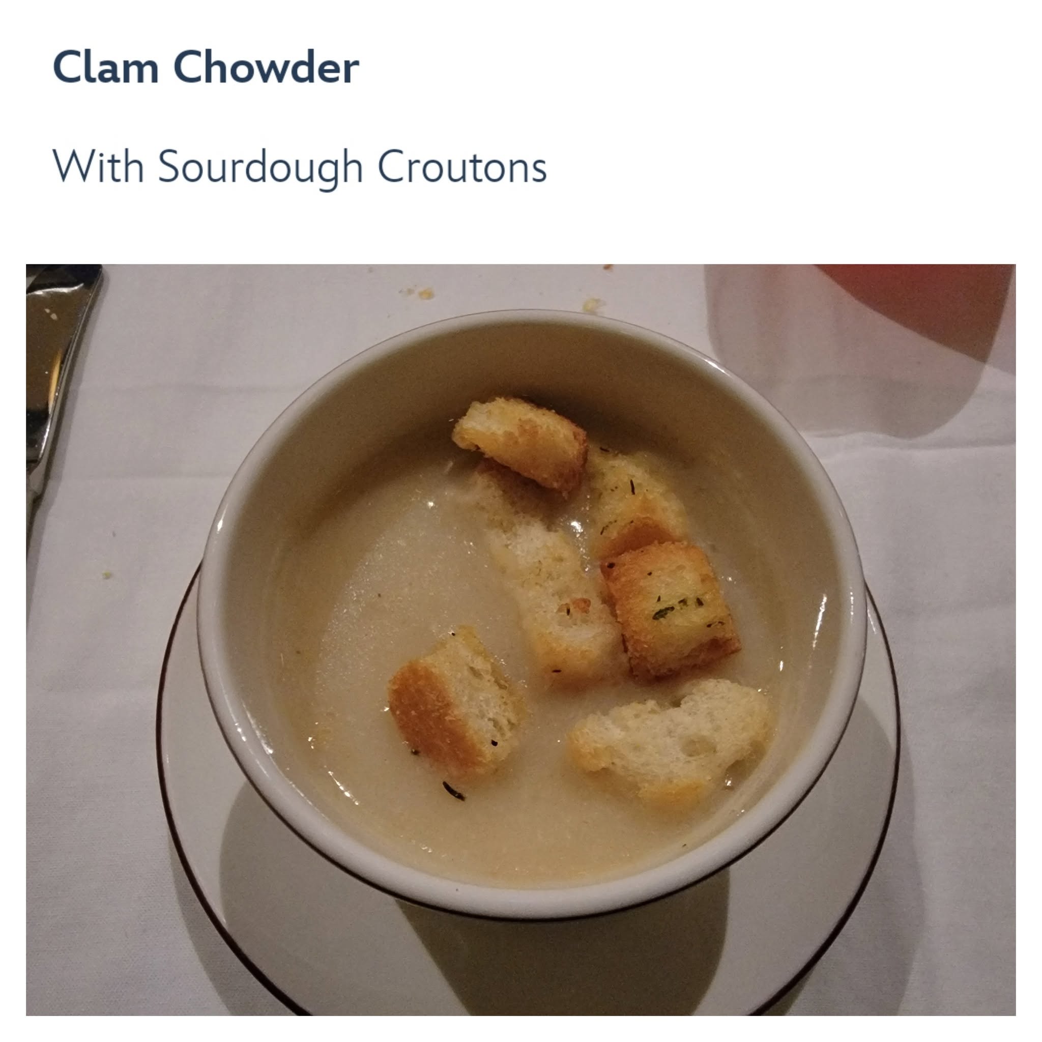 Clam chowder