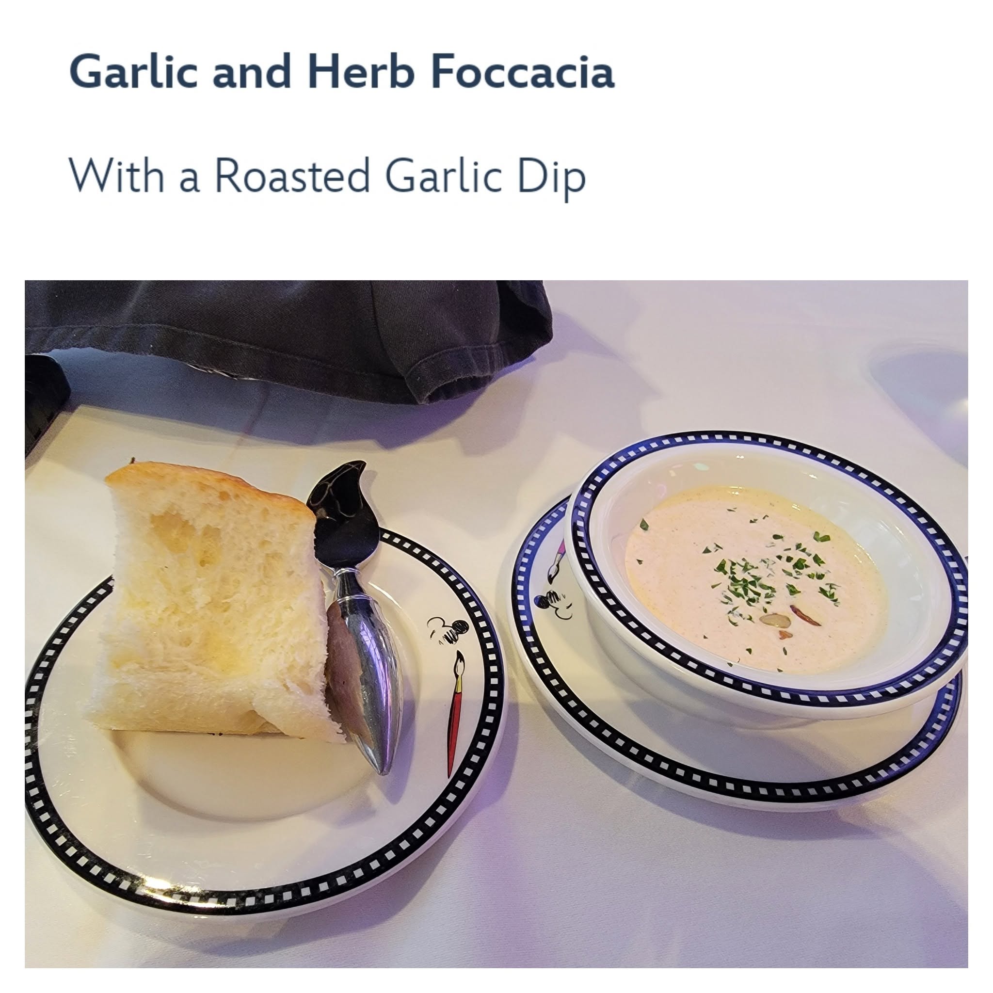 Garlic and herb focaccia