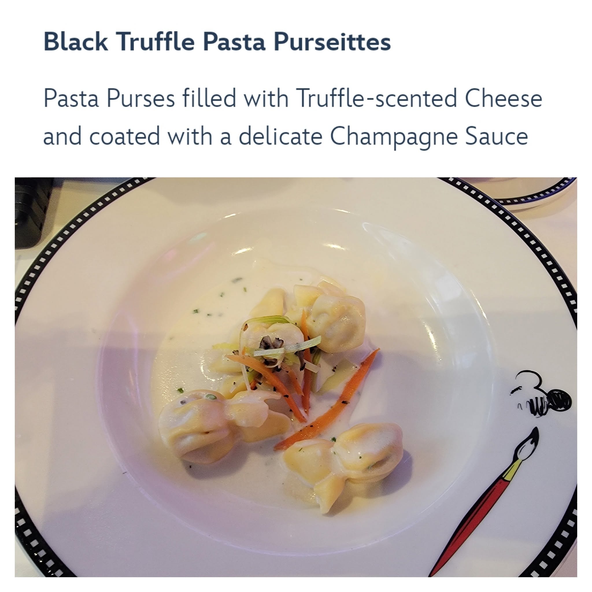 Black Truffle Pasta Purseittes