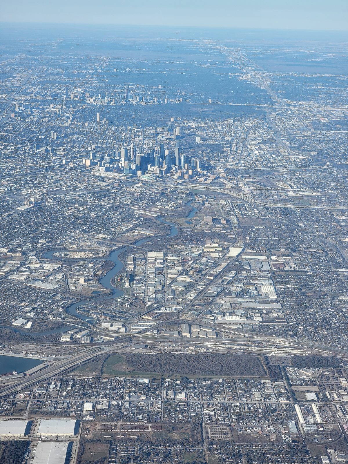 Downtown Houston from the air
