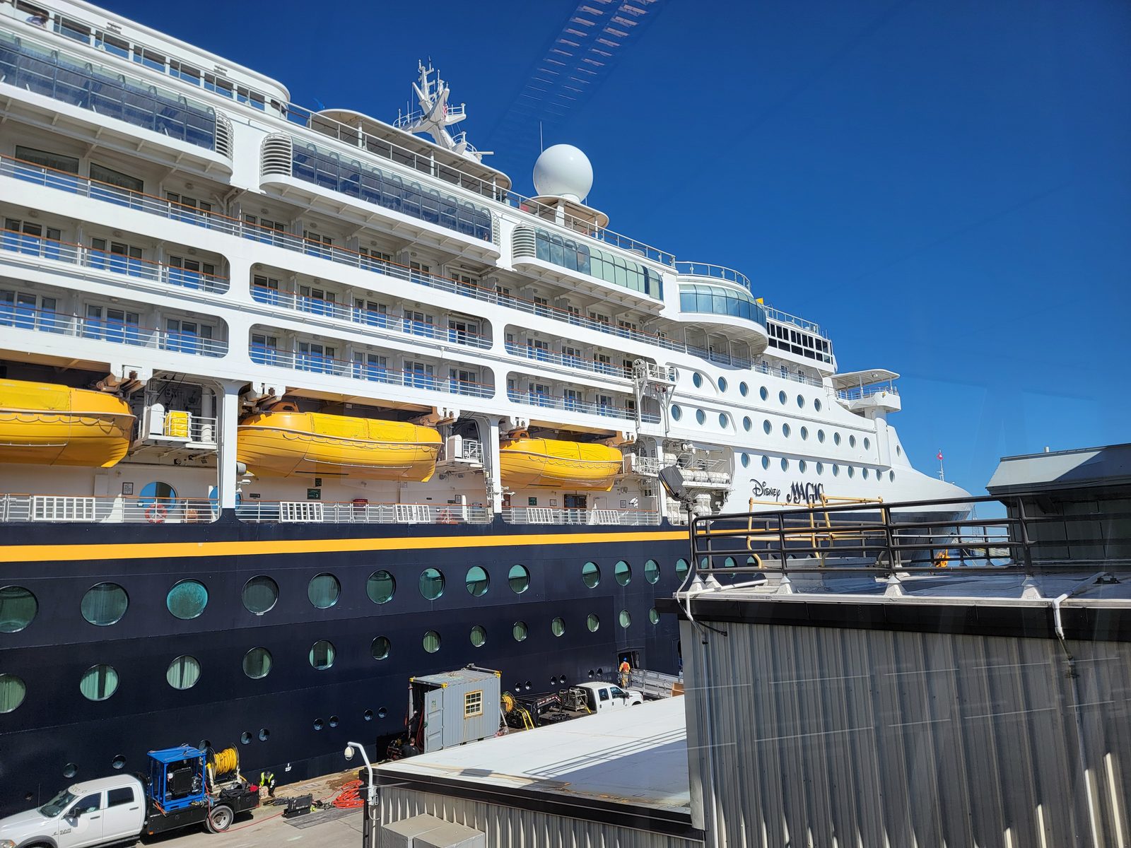 The Disney Magic docked at Galveston