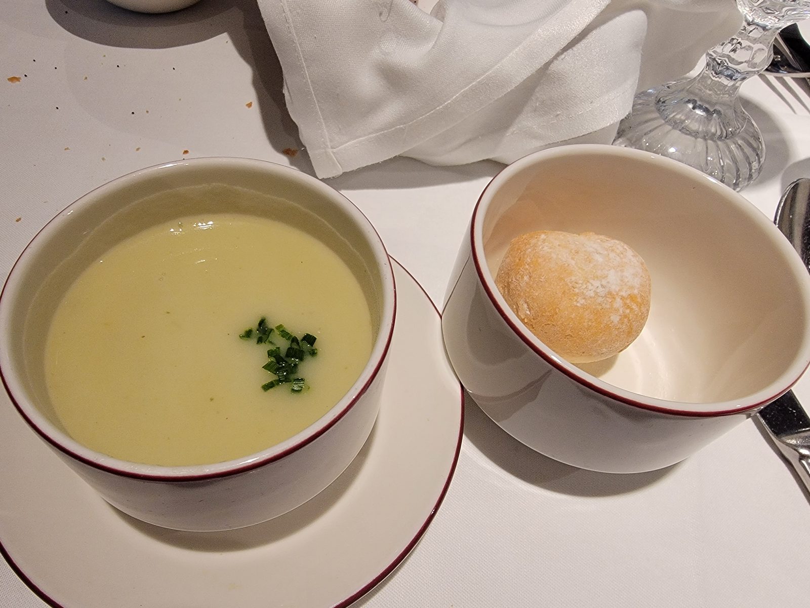 Soup at lunch in Rapunzel's Royal Table