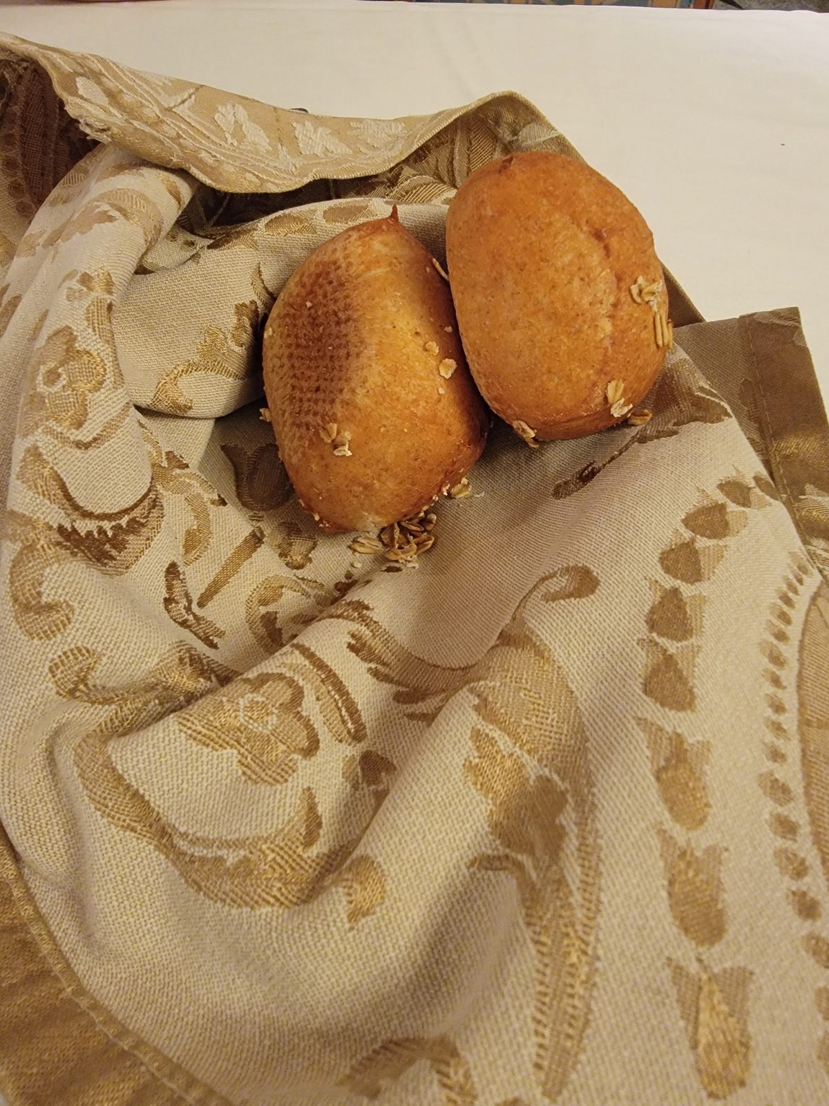 A basket of warm beignets