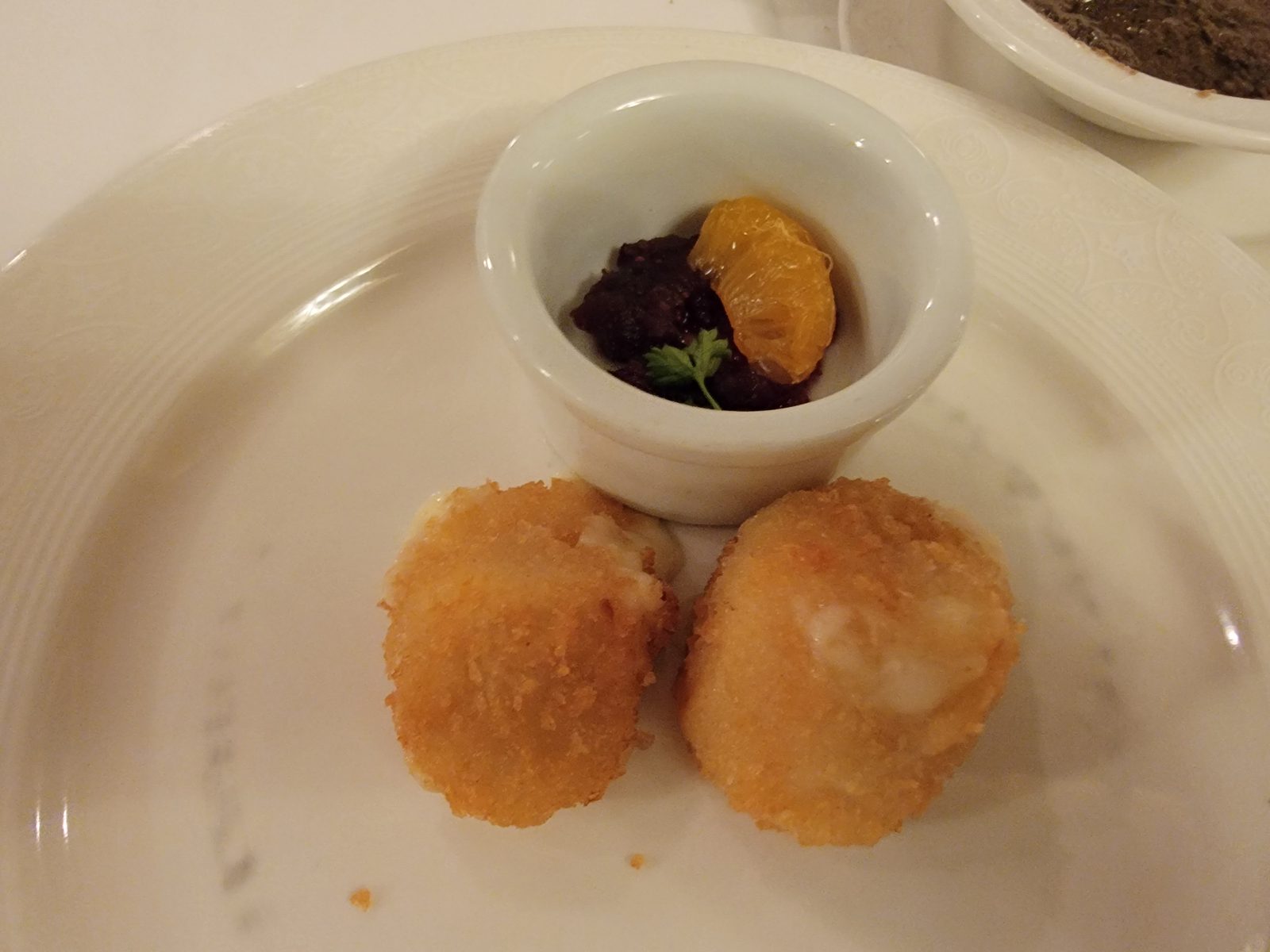 A starter course at dinner