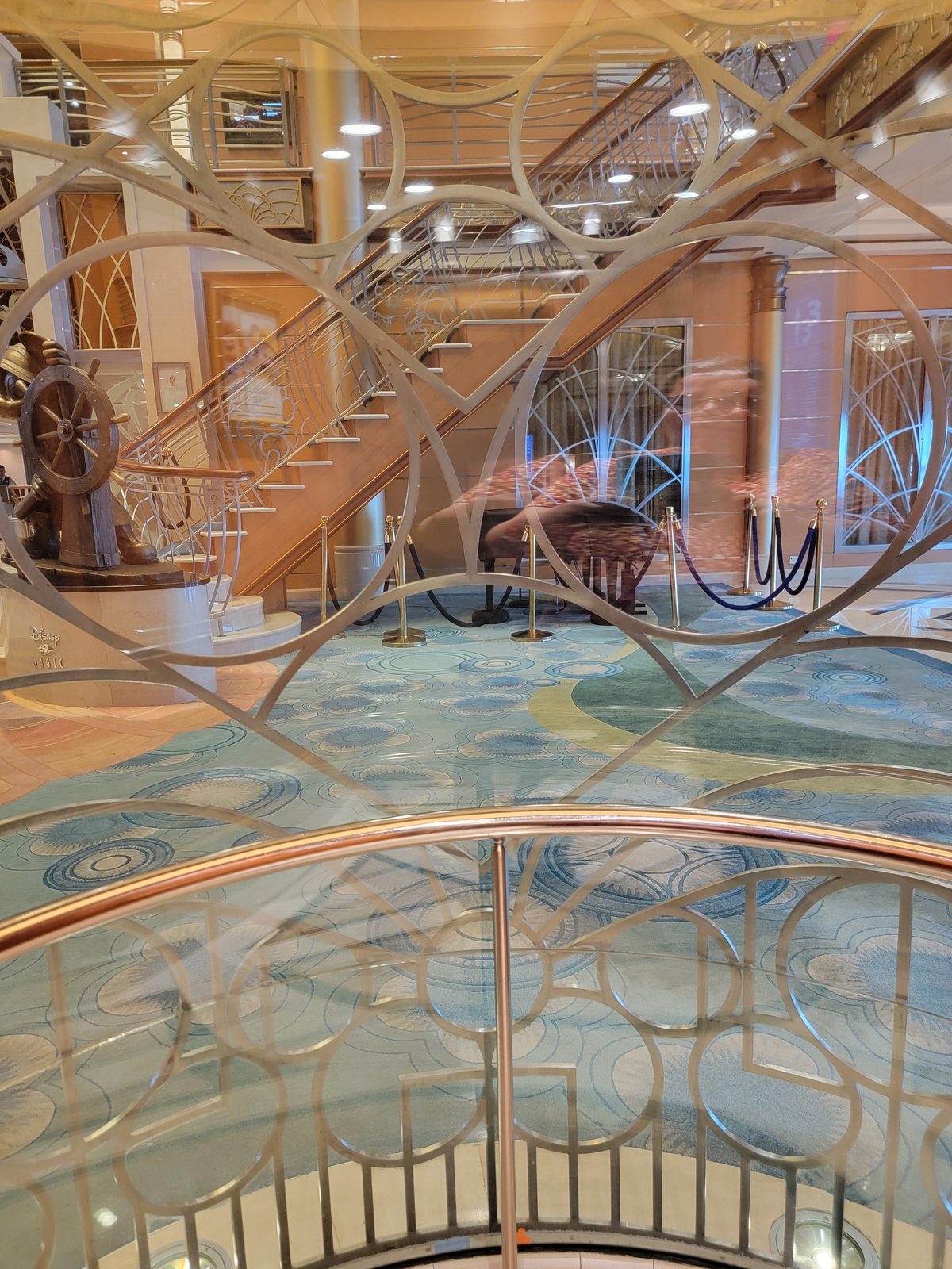 The atrium, empty before breakfast