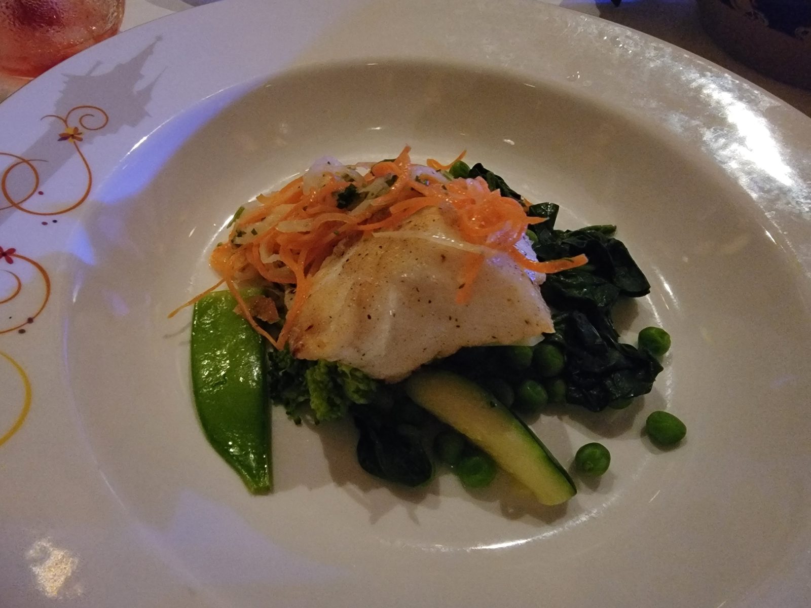 The evening's fish entree