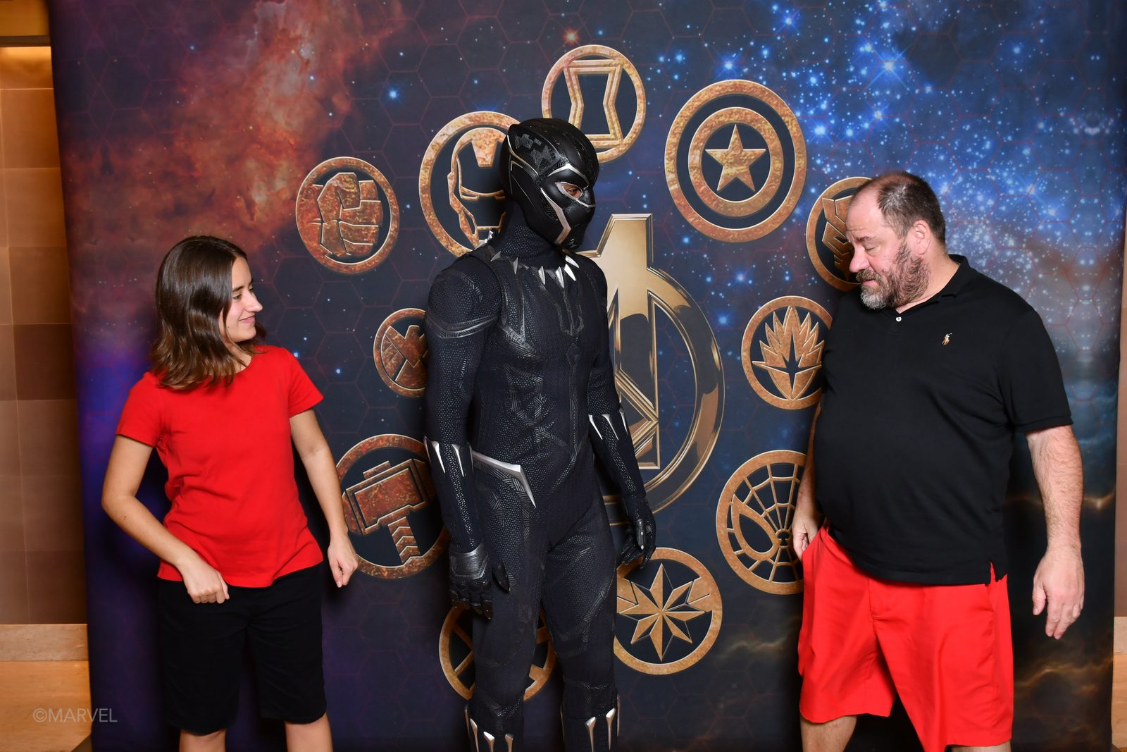 Kathy and Michael meet Black Panther