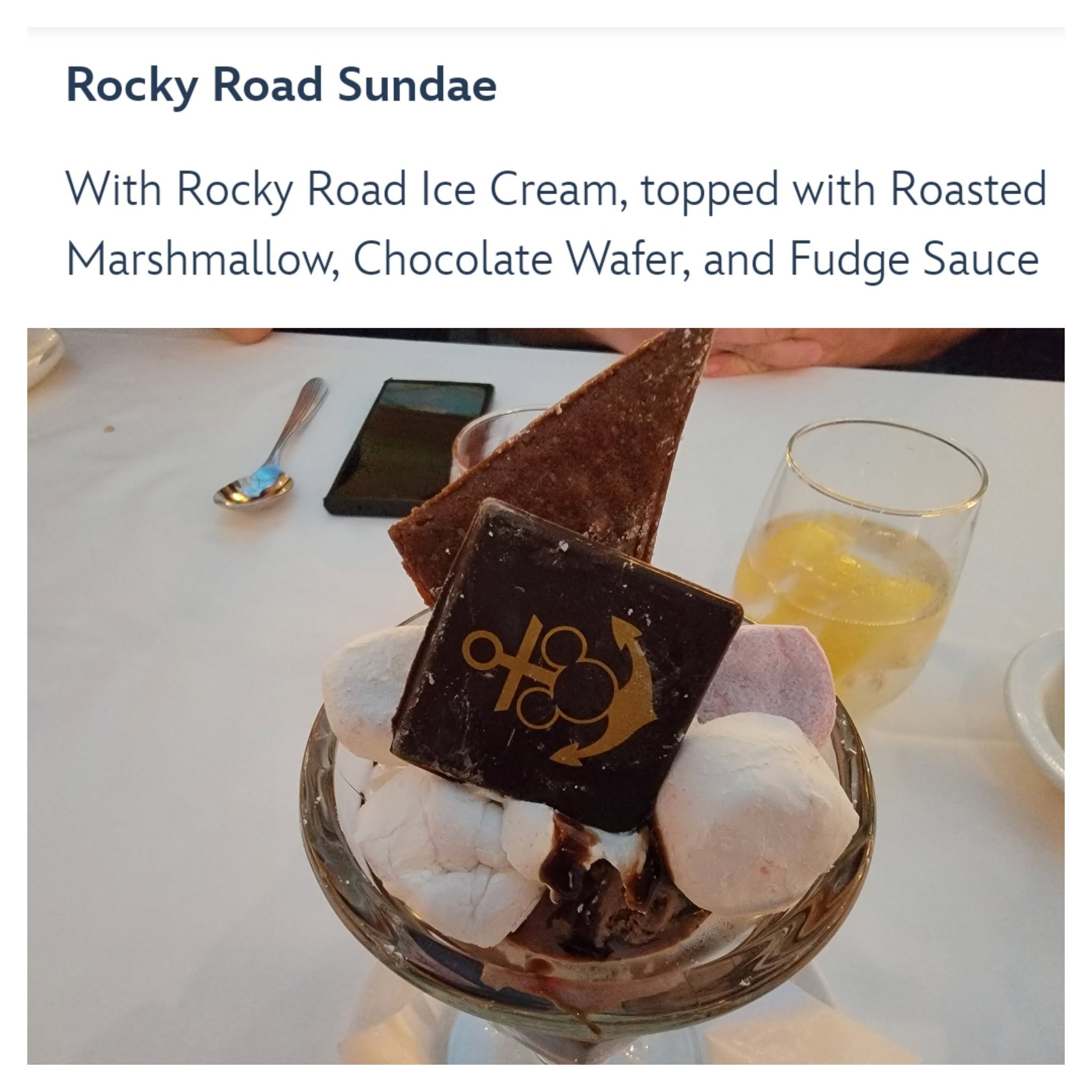 Rocky road sundae at Triton's