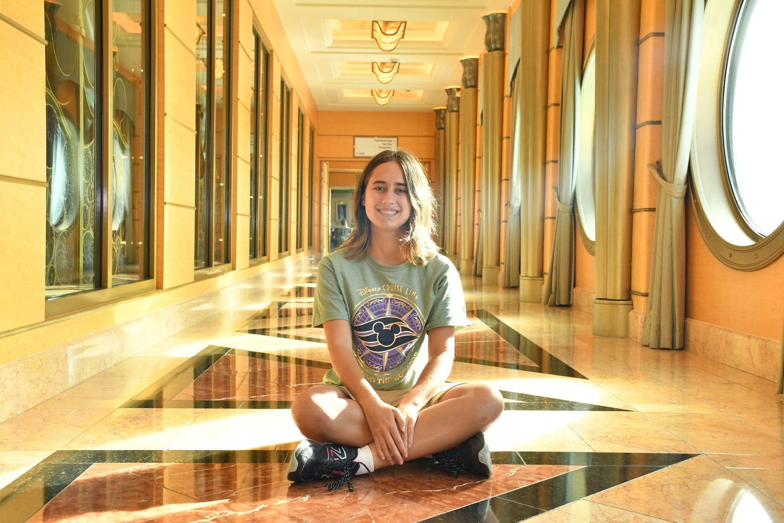 Lisa in the hallway on the Wonder