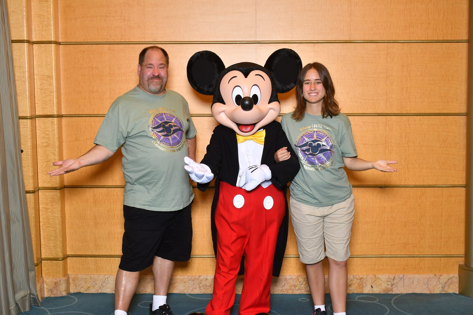 The three of us with Mickey Mouse
