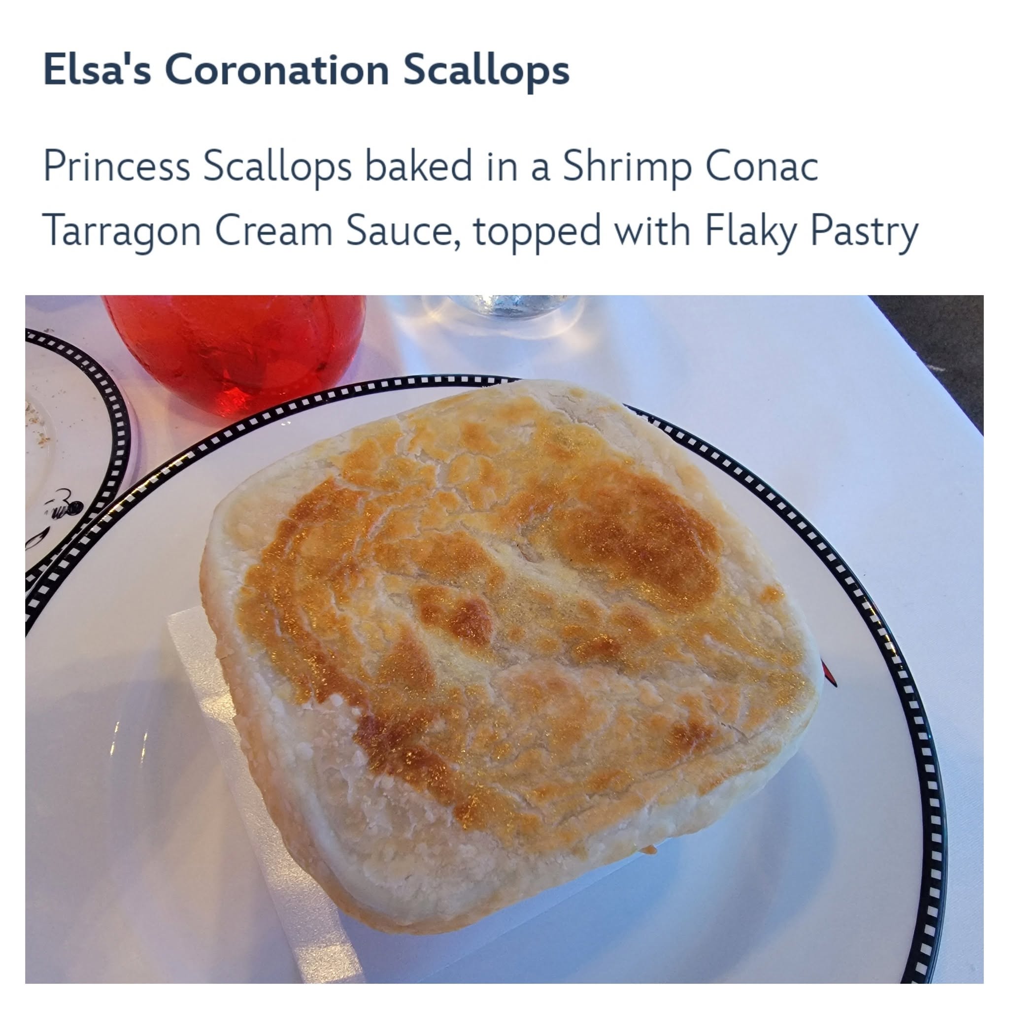 Elsa's Coronation Scallops at Animator's Palate
