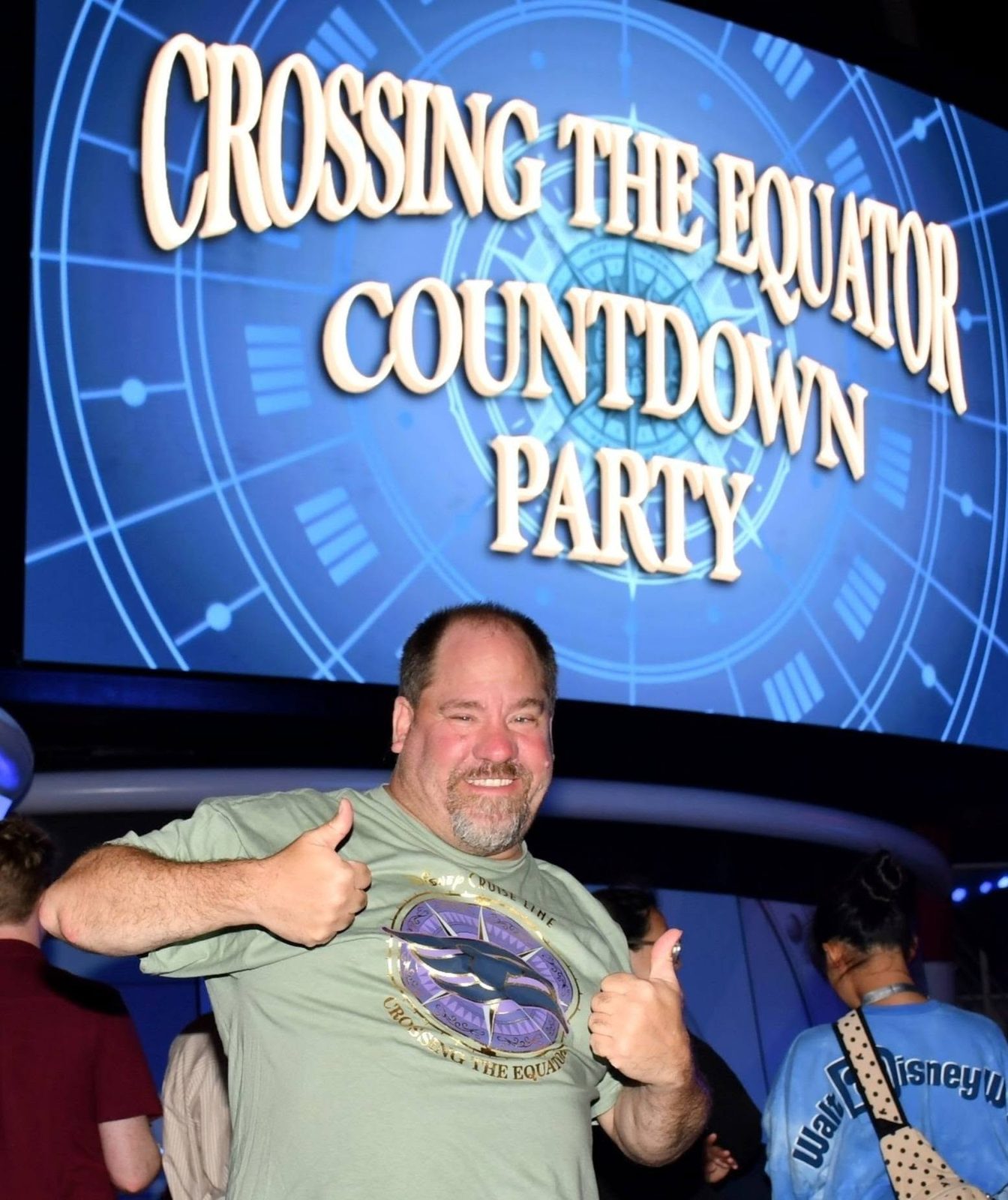 Crossing the Equator party aboard the Disney Wonder