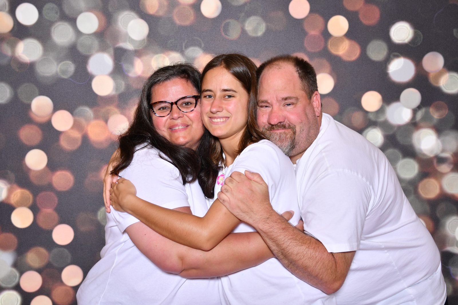 Kathy, Lisa and Michael in the bokeh portrait on the Wonder