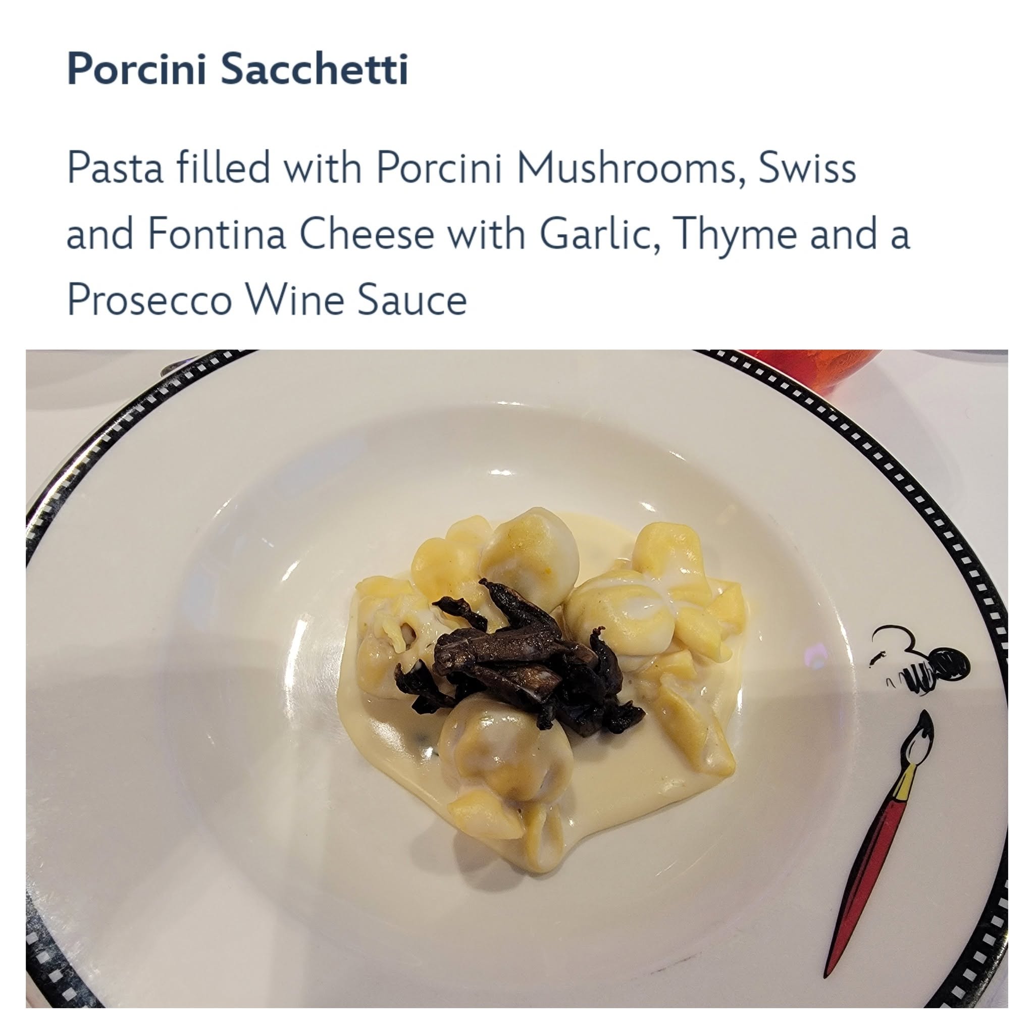 Porcini sacchetti at Animator's Palate