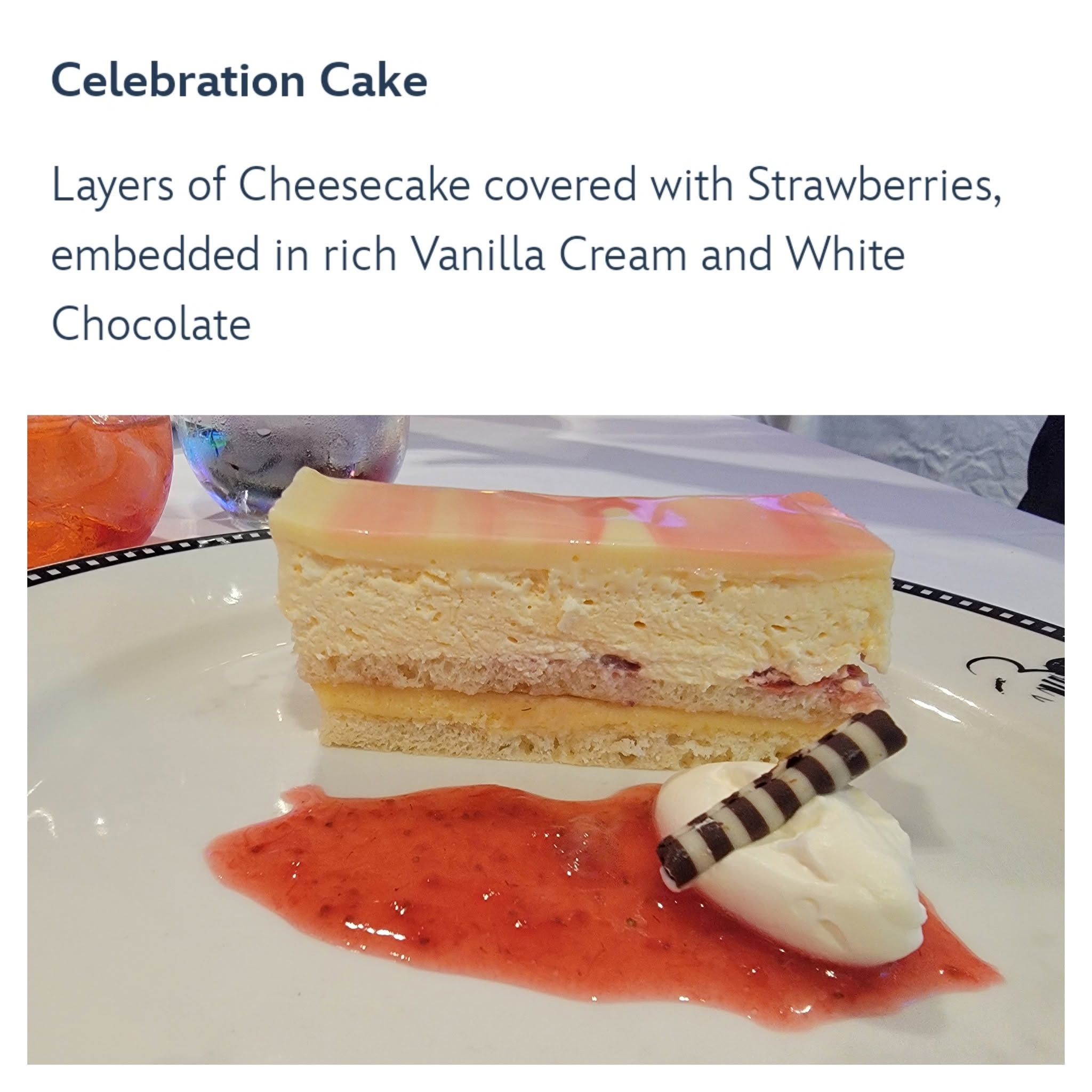 Celebration cake at Animator's Palate