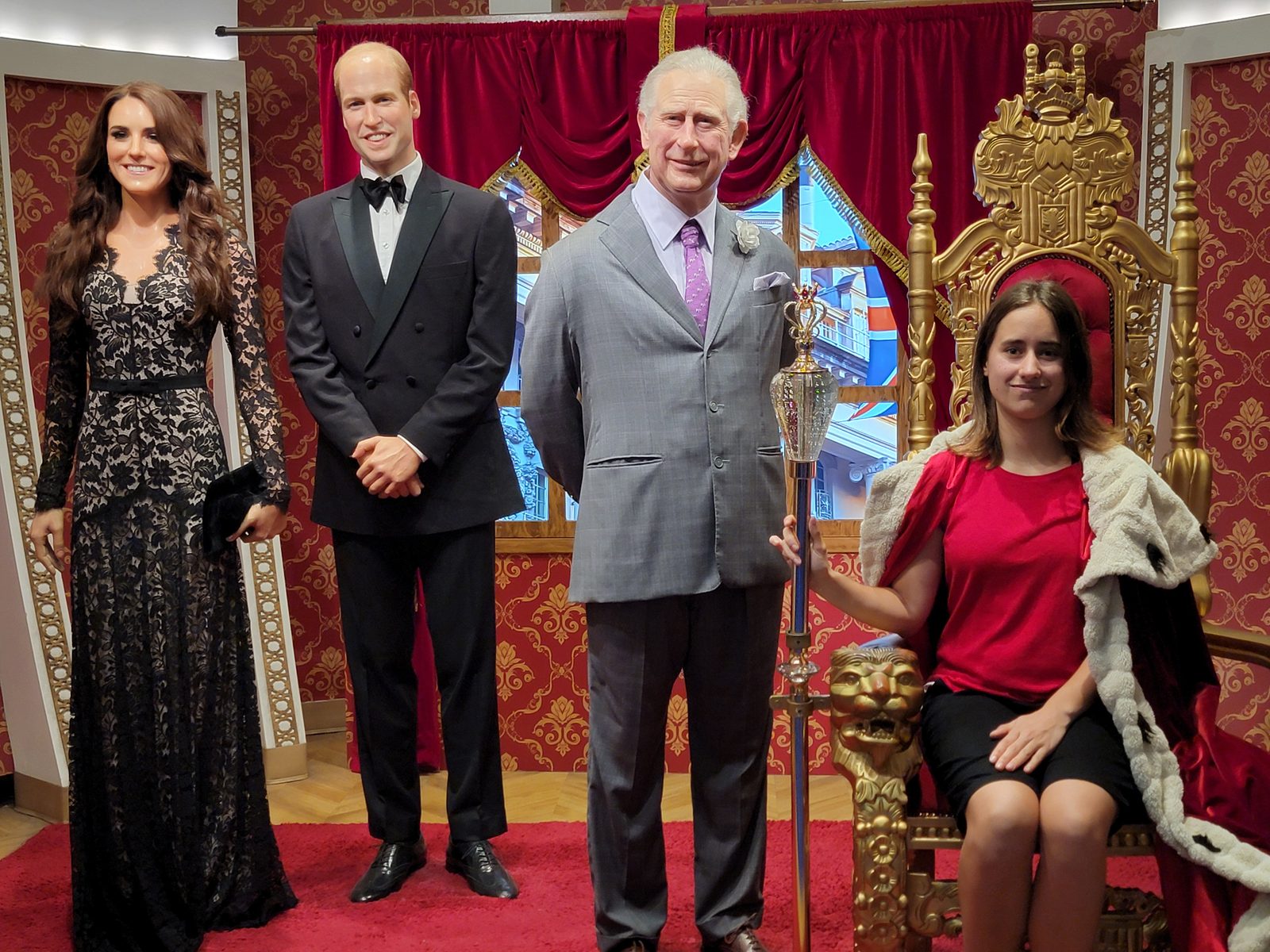 The royal family display at Tussauds