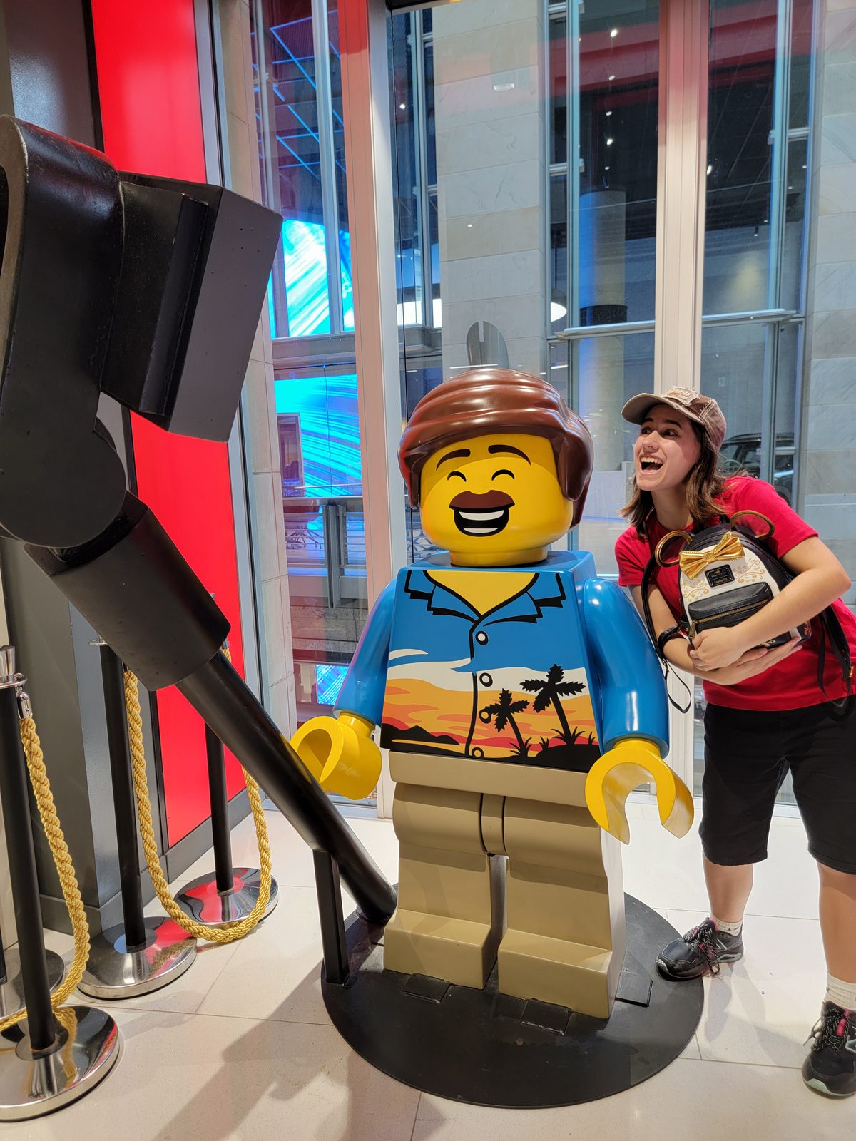 Lisa's name spelled out in Lego
