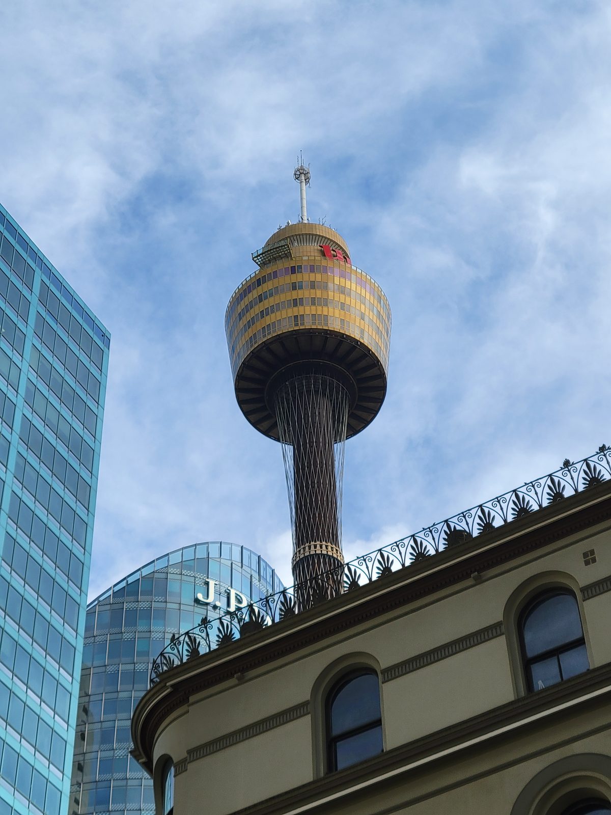Sydney Tower from the street below