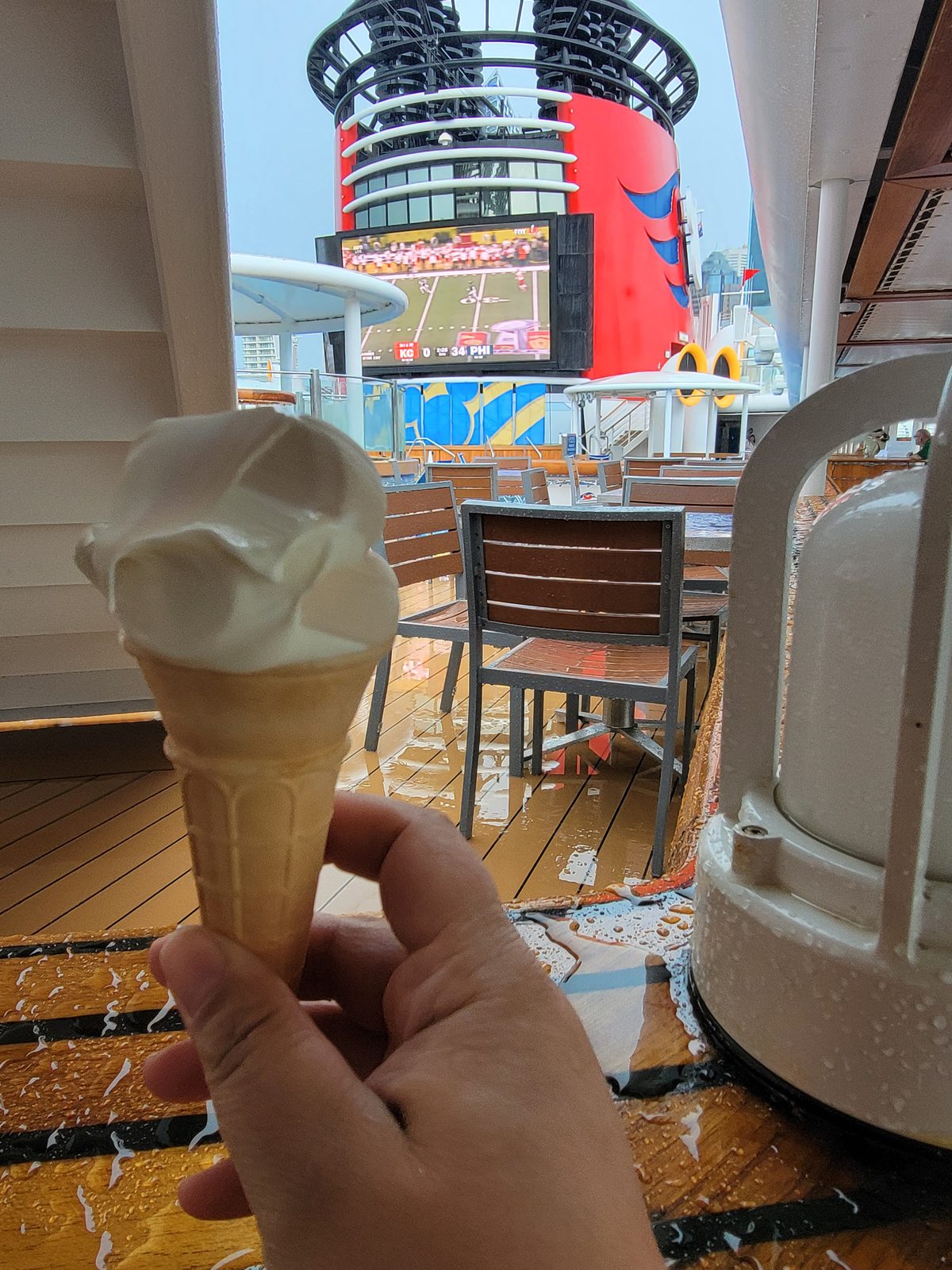 Soft-serve on deck with the Super Bowl on Funnel Vision