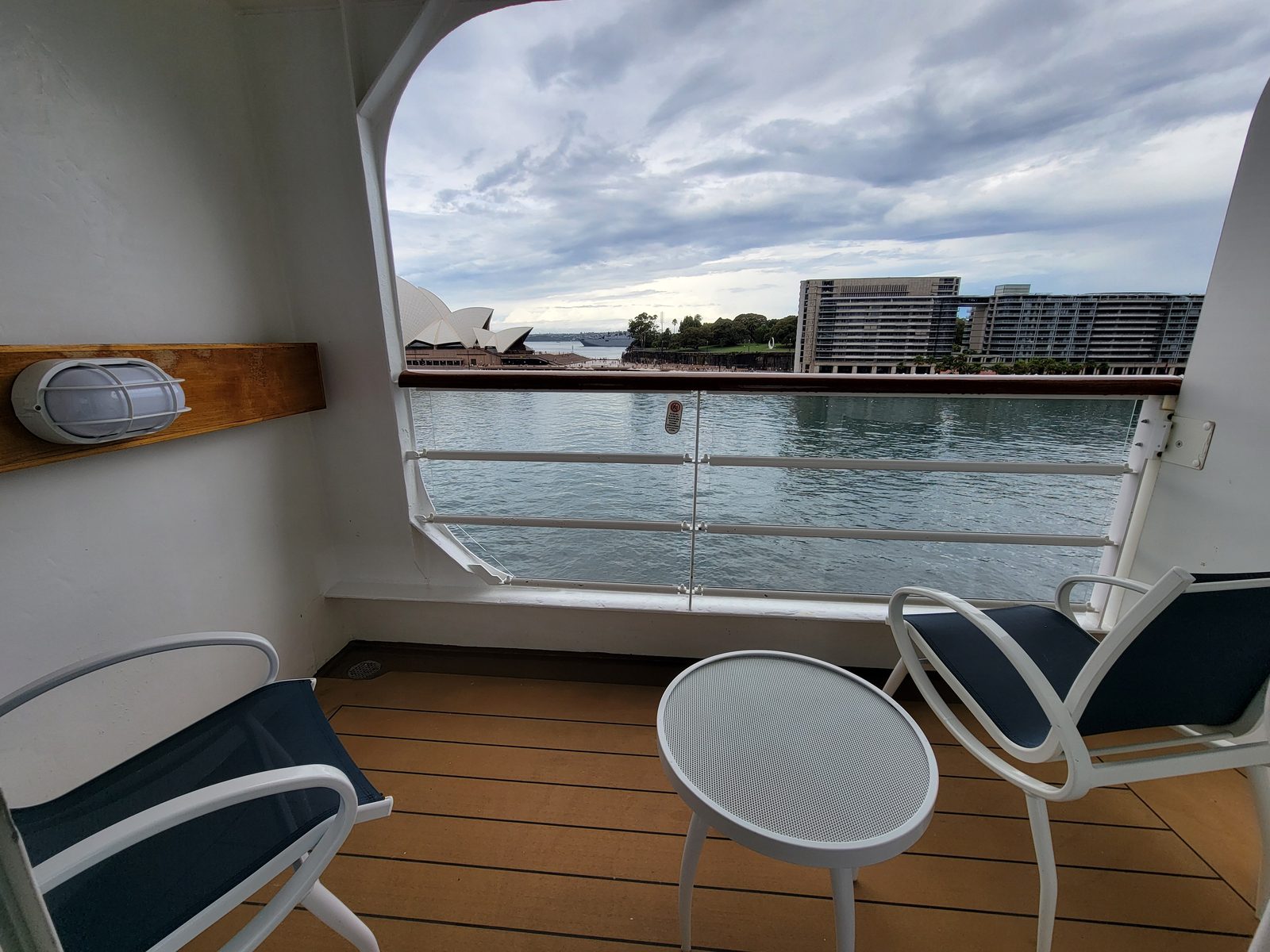 Our balcony, Opera House across the water