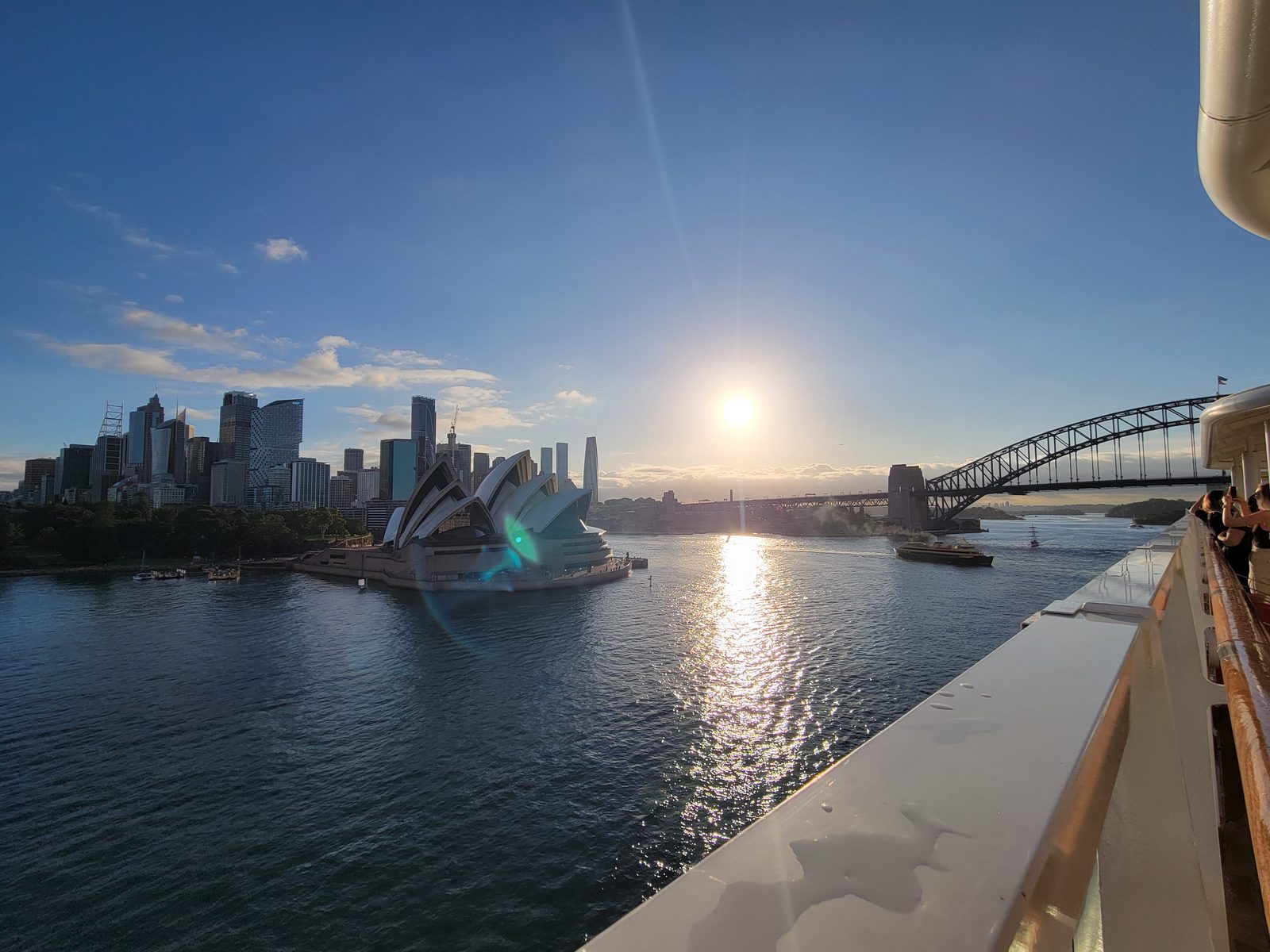 Sailing past the Opera House as the light turns gold